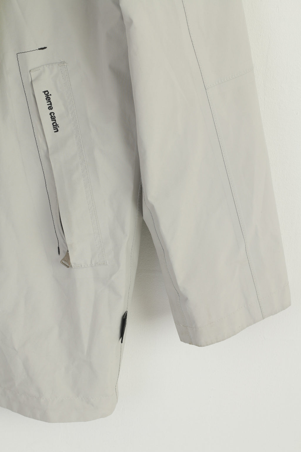 Westbury C&amp;A Giacca lunga da uomo S 38 Sympatex con cerniera intera color kaki vintage imbottito