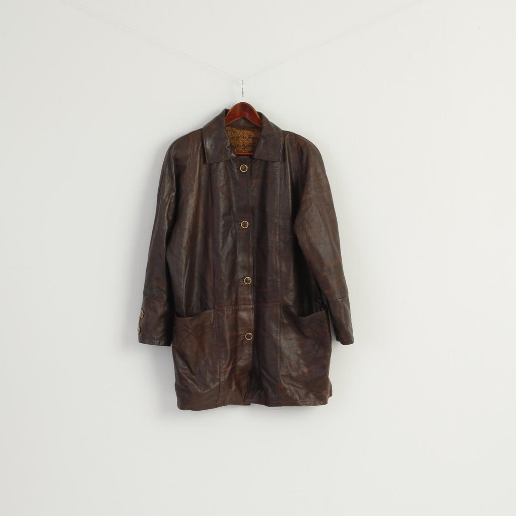 Westbury C&amp;A Giacca lunga da uomo S 38 Sympatex con cerniera intera color kaki vintage imbottito