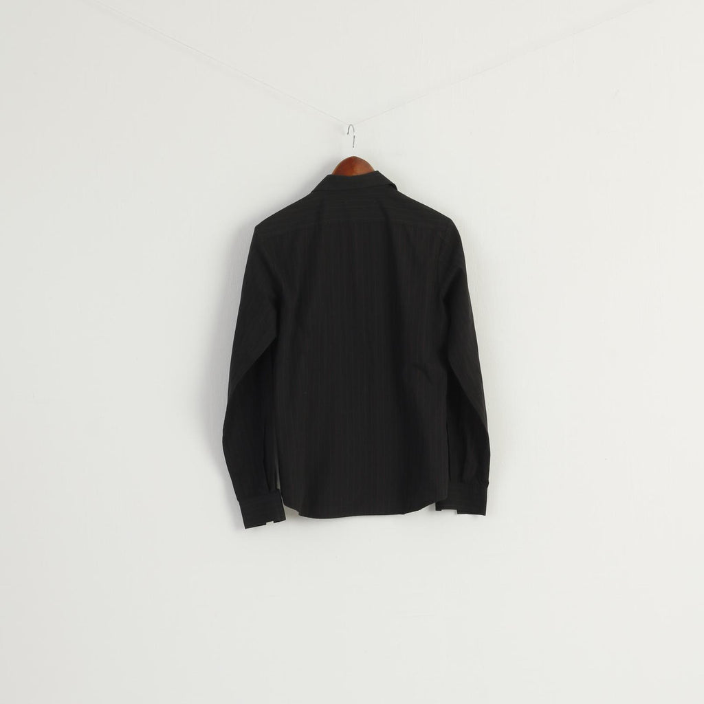 Carhartt Men S Casual Shirt Black Striped Long Sleeve Striped Classic Top