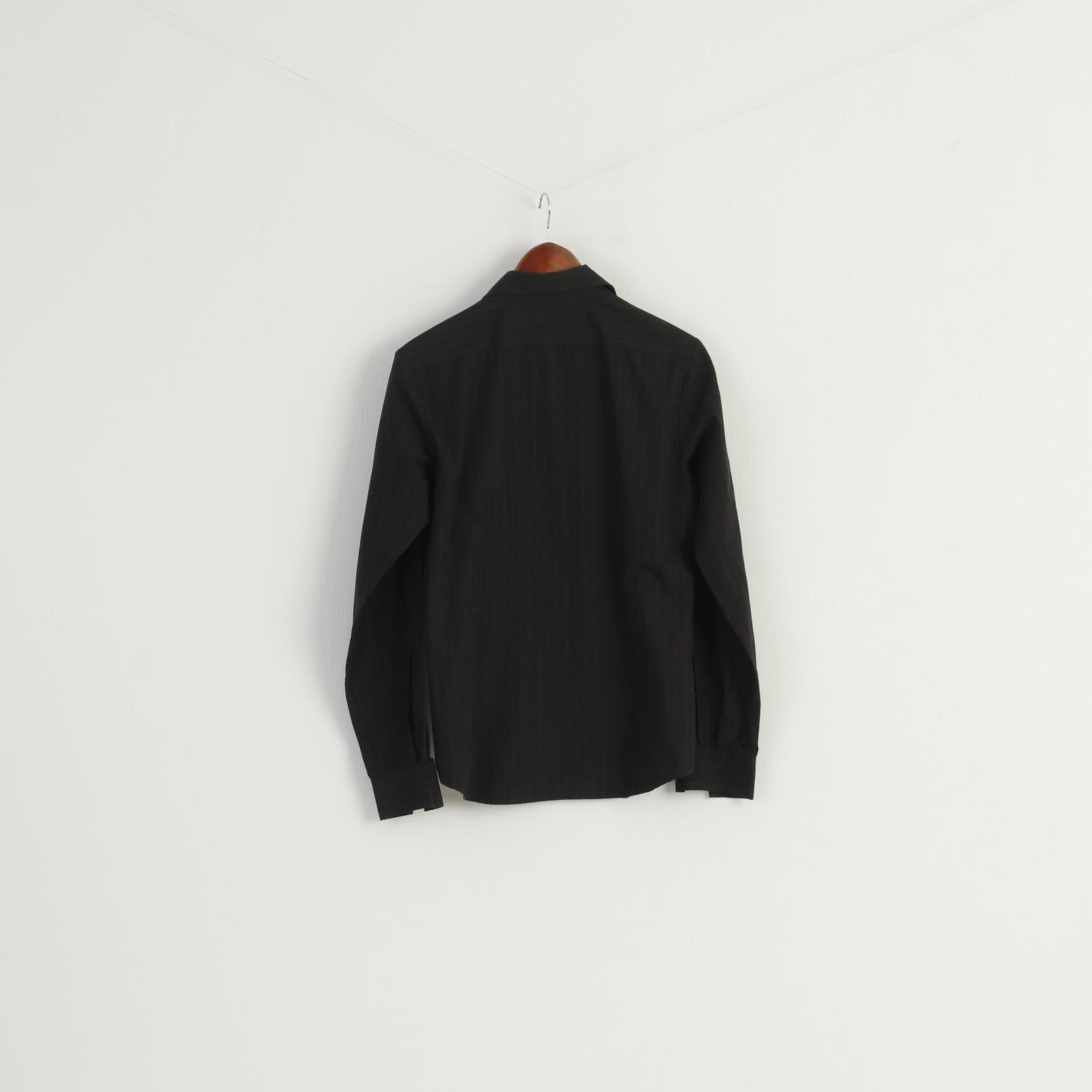 Carhartt Men S Casual Shirt Black Striped Long Sleeve Striped Classic Top