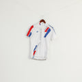 Pearl Izumi Elite Men M Cycling Shirt White Full Zipper Bike France Jersey Top