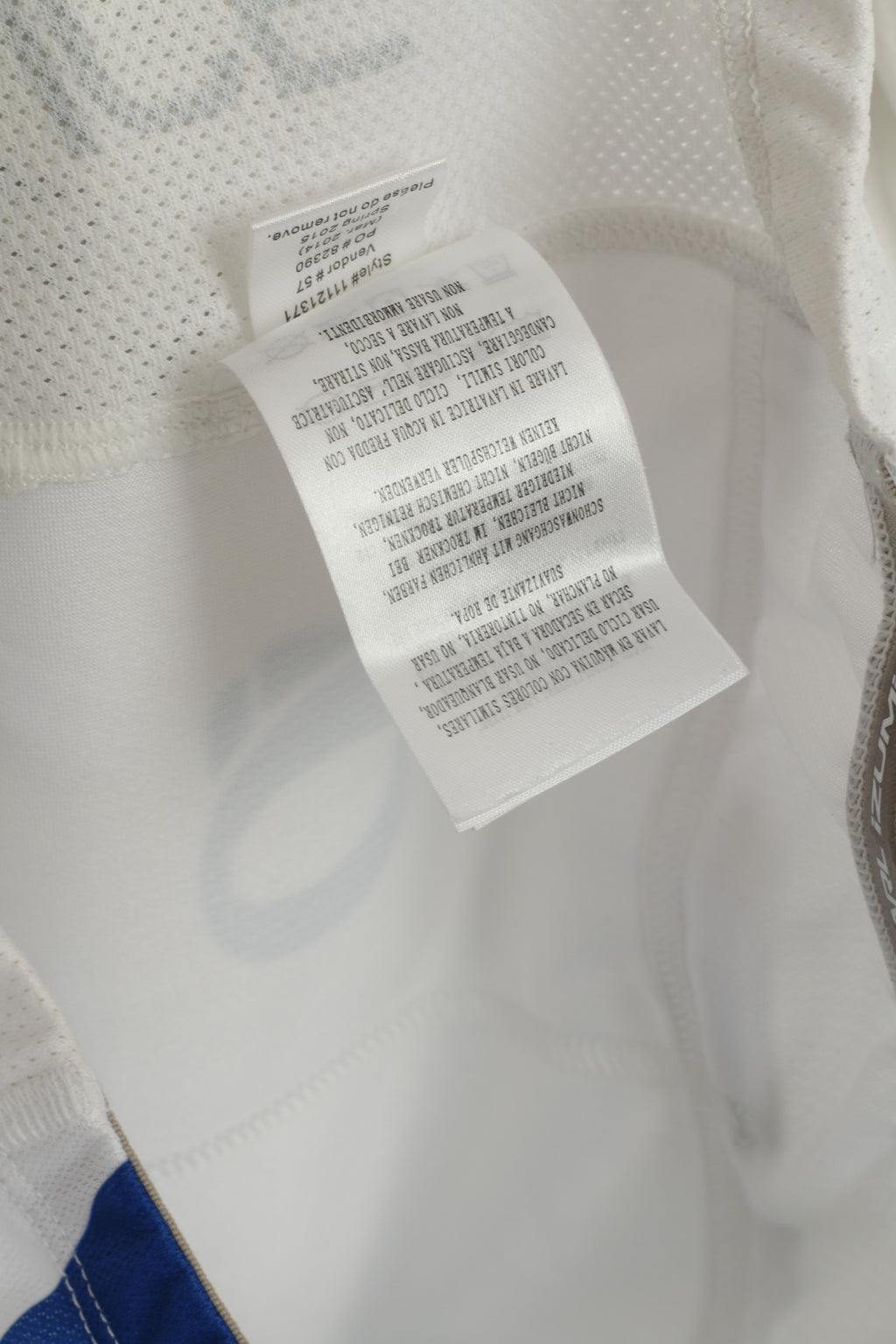 Pearl Izumi Elite Men M Cycling Shirt White Full Zipper Bike France Jersey Top