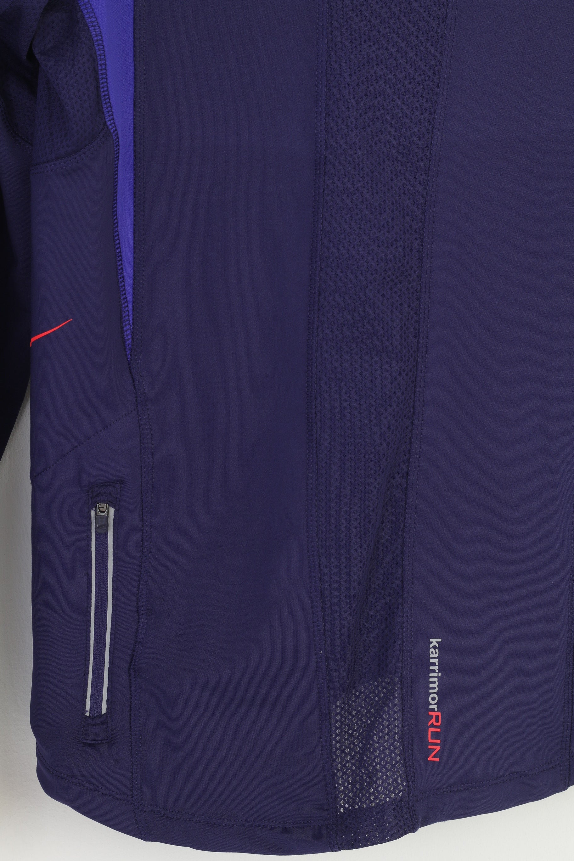 Karrimor Femme 12 M Manches Longues Violet Col Zip Sportwear Run Outwear Top