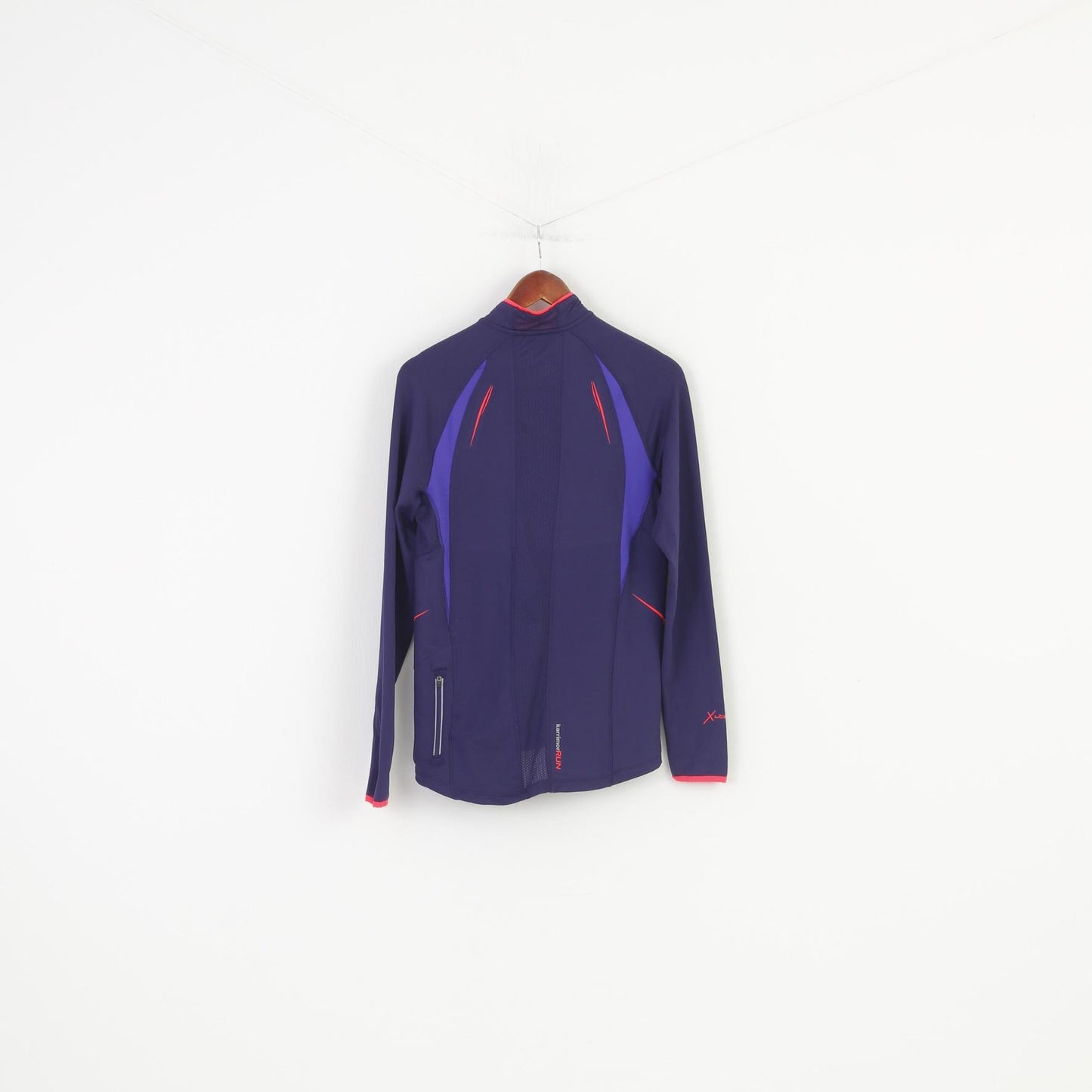 Karrimor Woman 12 M Longsleeve Purple Zip Neck Sportwear Run Outwear Top