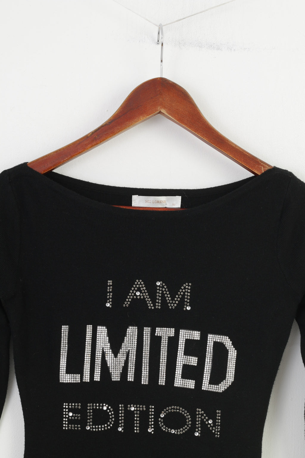 Abito da donna Mc Lorene S Nero a maniche lunghe aderente con top elasticizzato