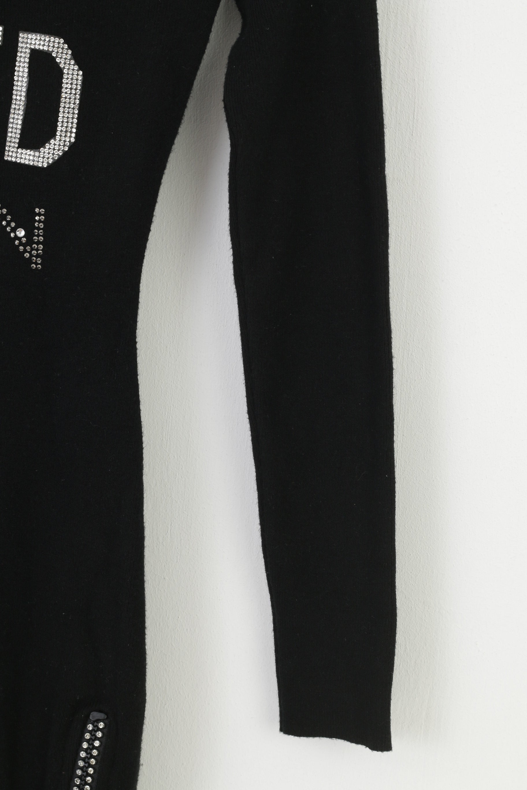 Mc Lorene Woman S Dress Black Long Sleeve Tight Stretch Top