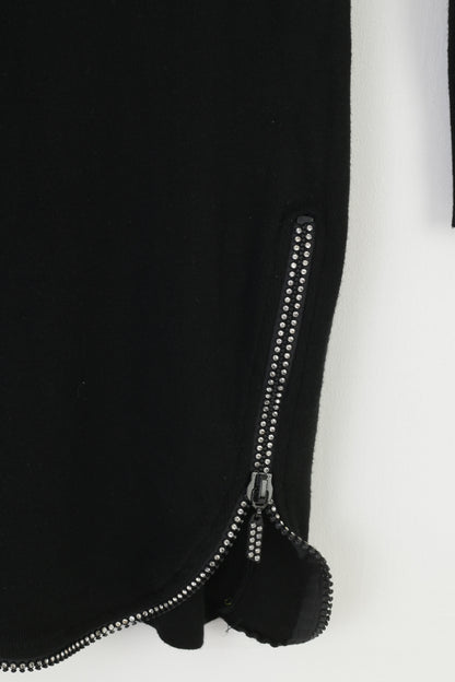 Mc Lorene Woman S Dress Black Long Sleeve Tight Stretch Top