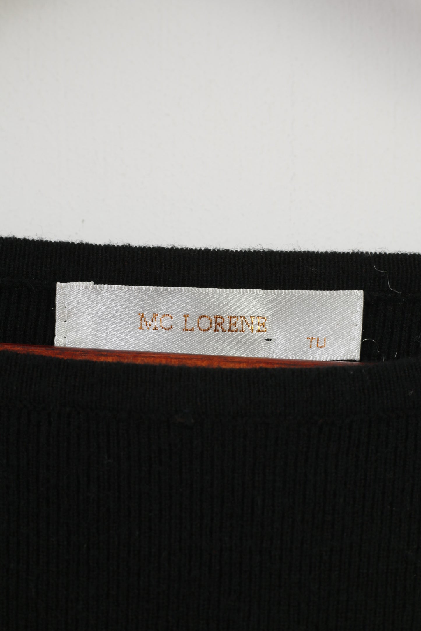 Robe Mc Lorene Woman S noire à manches longues, haut extensible serré