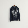 New Camp David Men XXL Sweatshirt Navy Soft Cotton Nautical Yacht Hoodie
