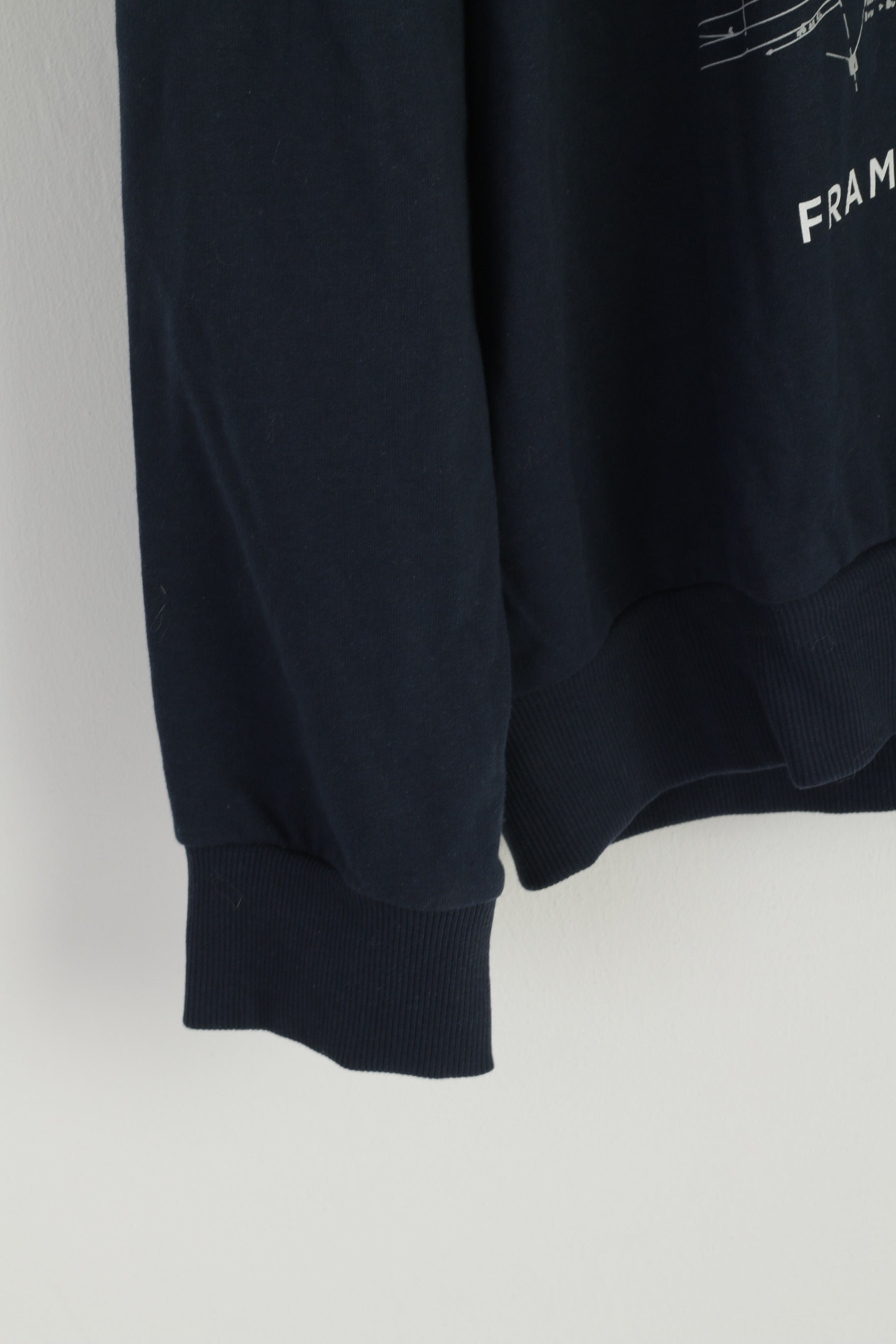 New Camp David Men XXL Sweatshirt Navy Soft Cotton Nautical Yacht Hoodie