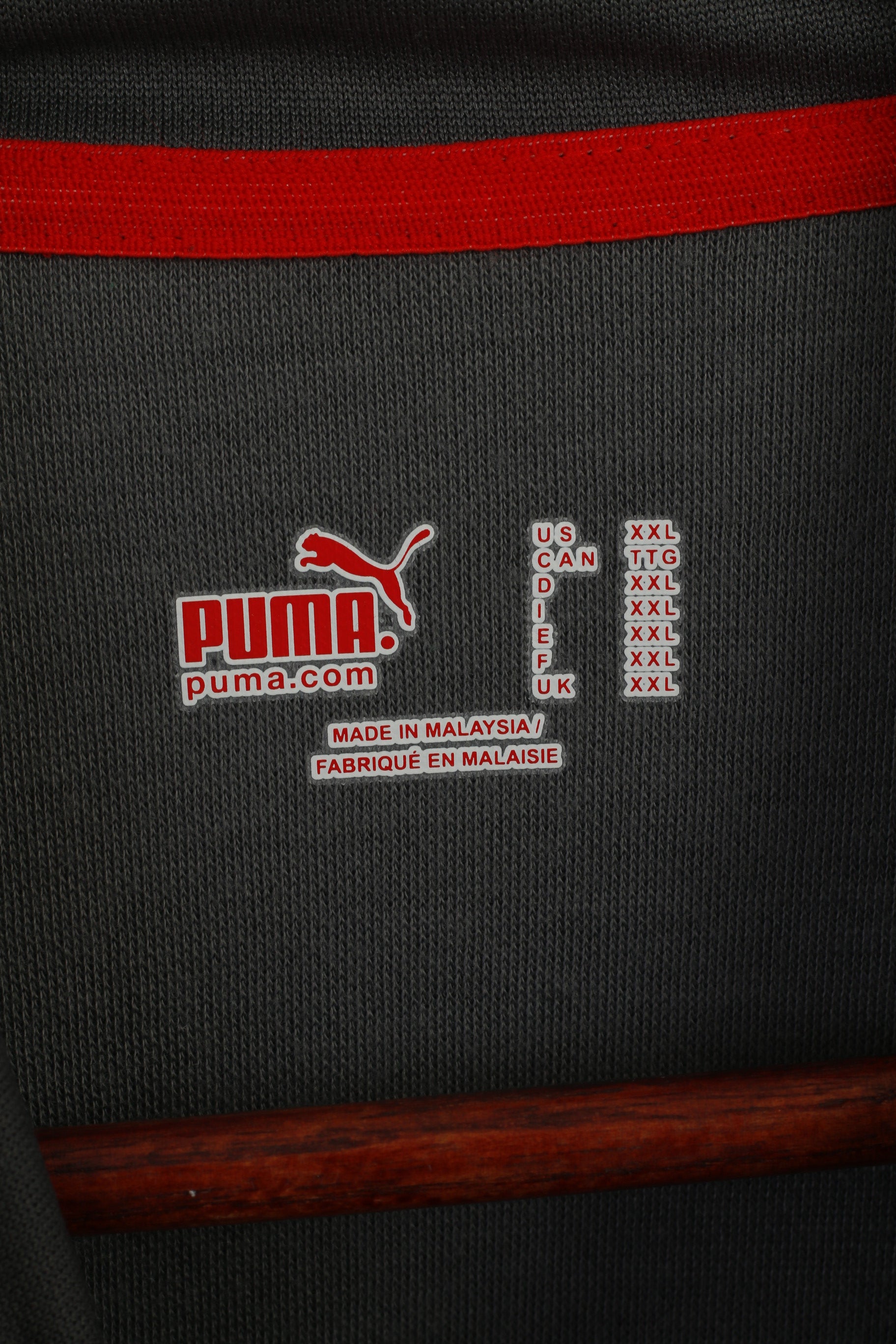 Puma Men XXL Long Sleeved Shirt Gray Activewear Usp Pockets Sportswear Top