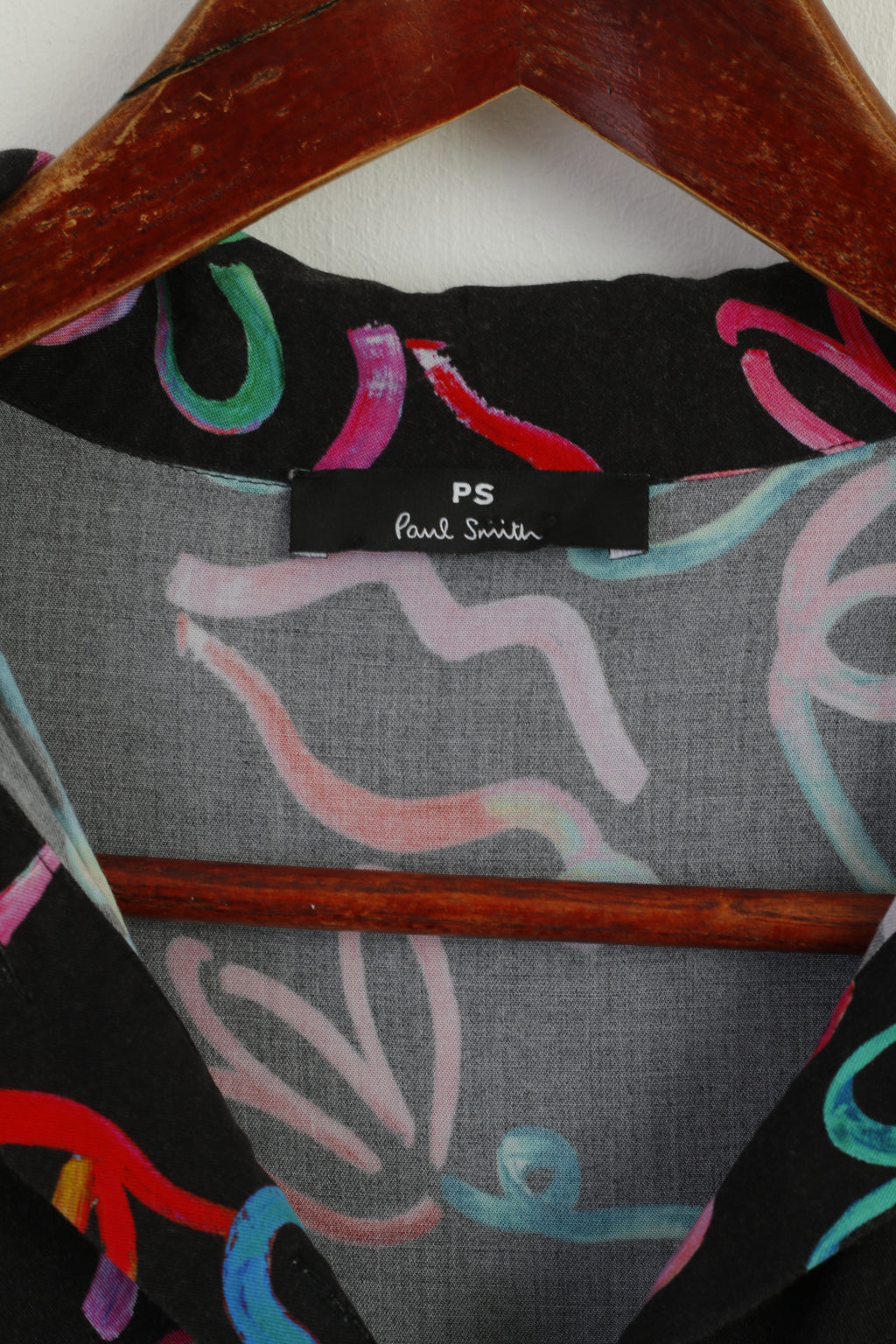 Paul Smith Women 42 S Mini Dress Black Viscose Summer Printed