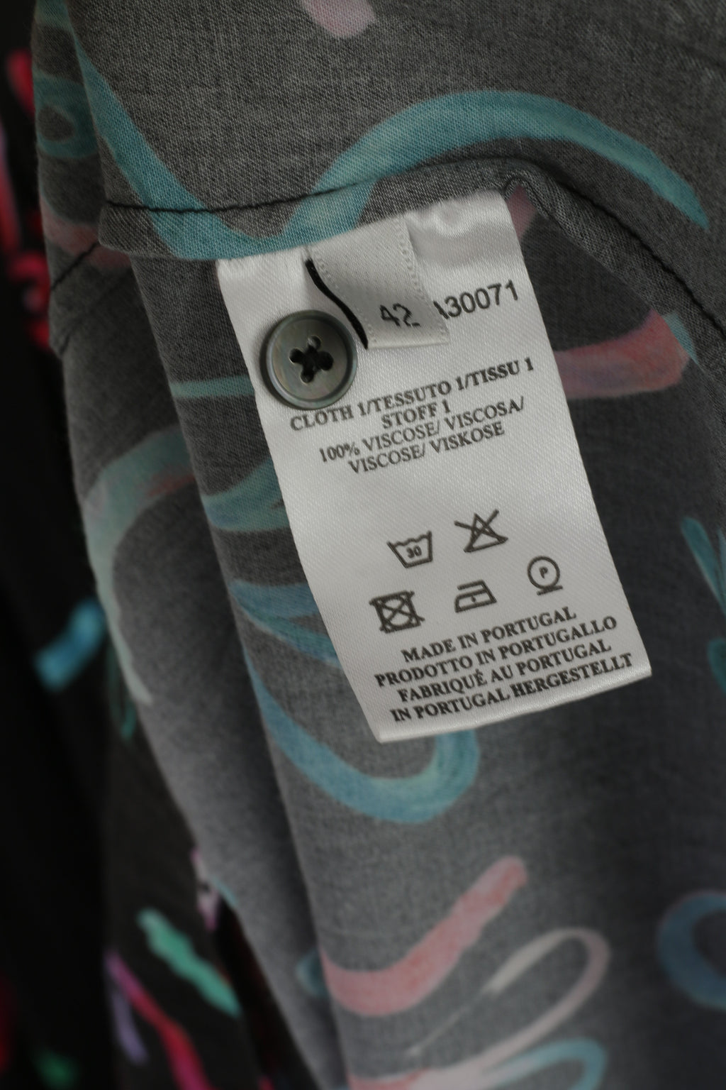 Paul Smith Women 42 S Mini Dress Black Viscose Summer Printed