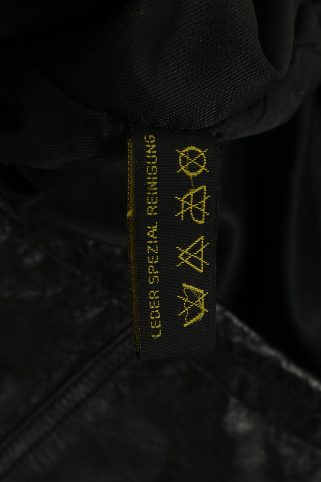 Vintage Women 42 L Leather Jacket Black Long Hooded Full Zipper Retro Oversize Top