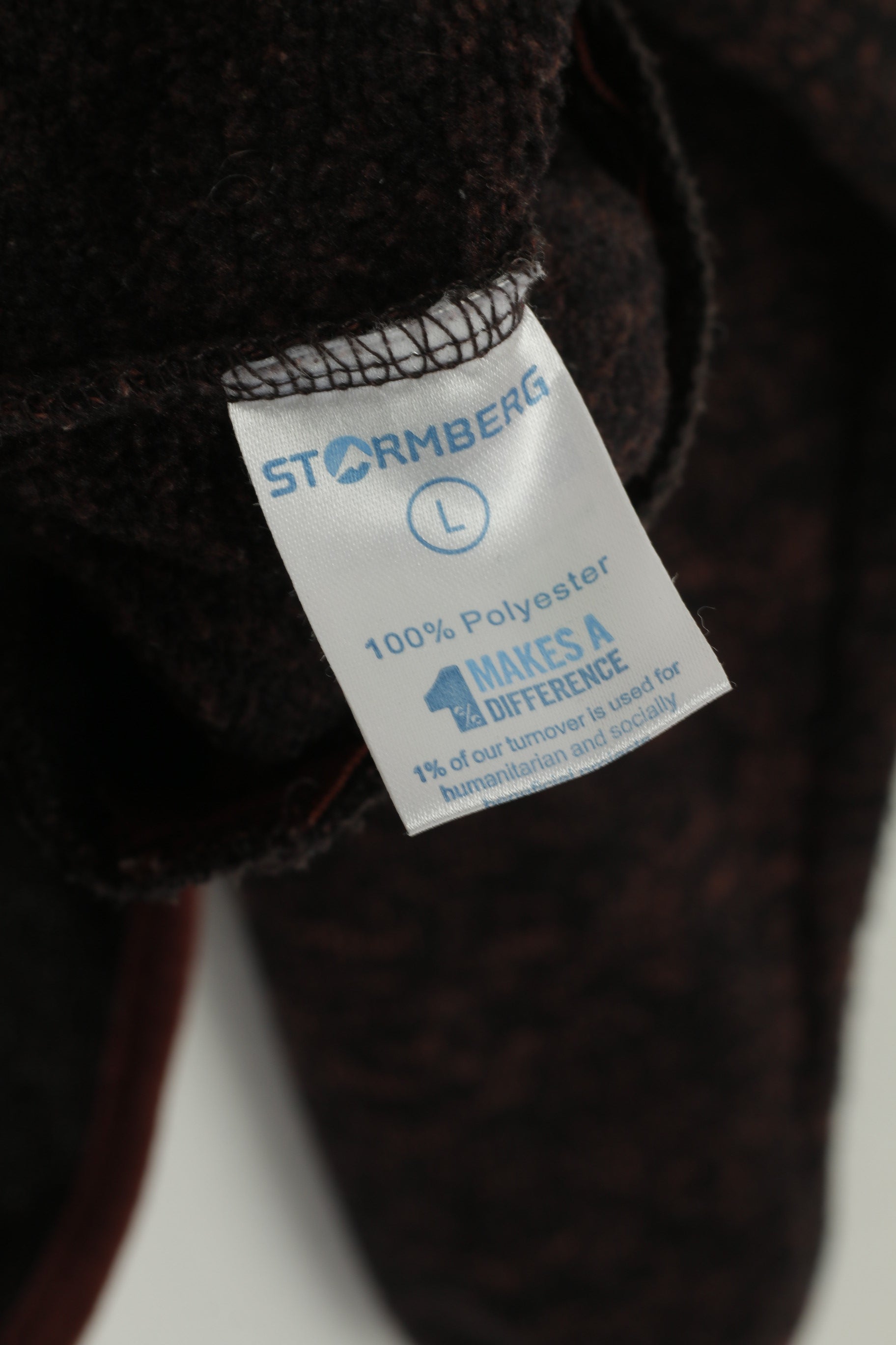 Stormberg Women L Sweatshirt Maroon Outdoor Zip Up Mountain Top