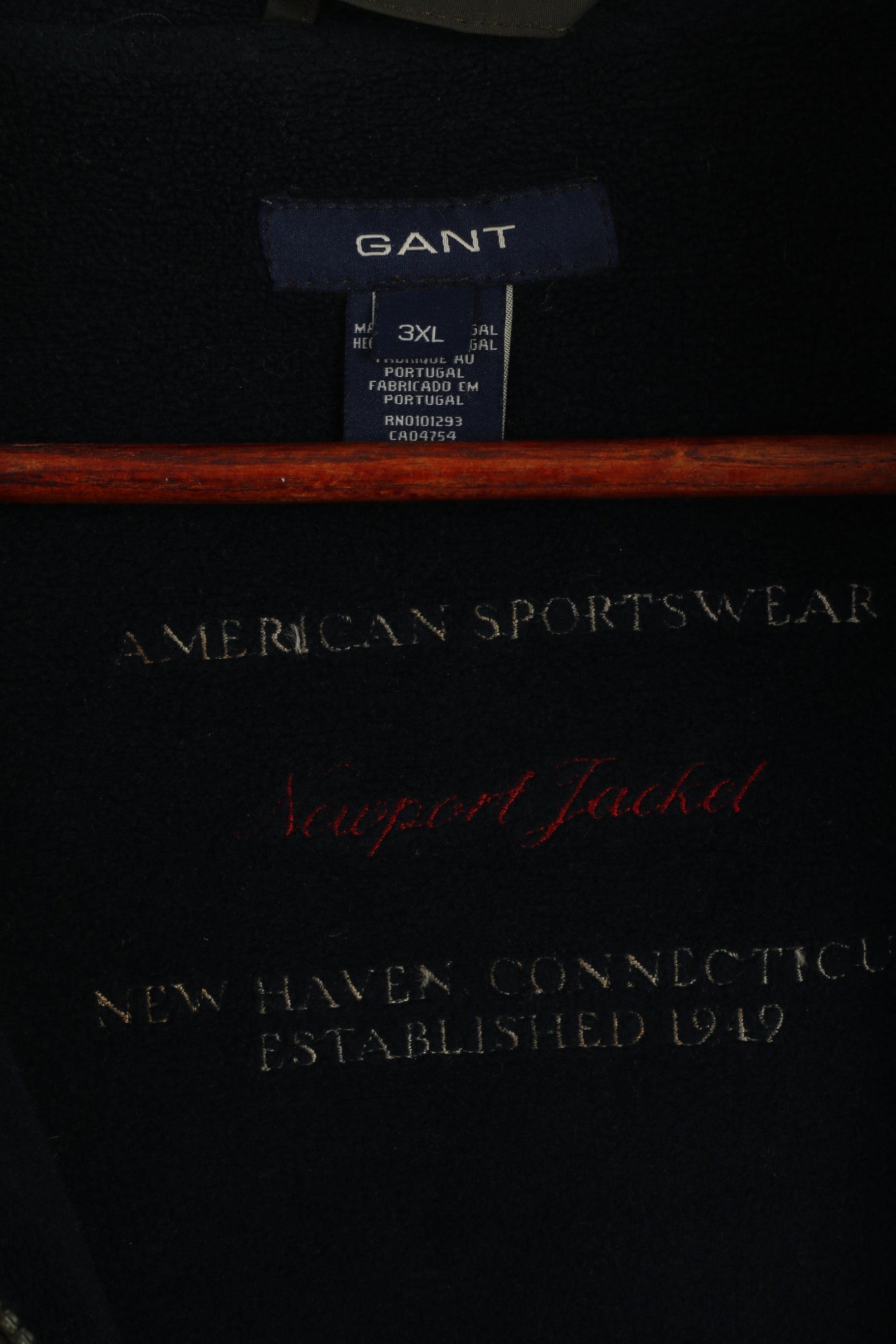 GANT Men 3XL Jacket Green Newport Cotton Nylon Blend Bomber Zip Up Sport Top