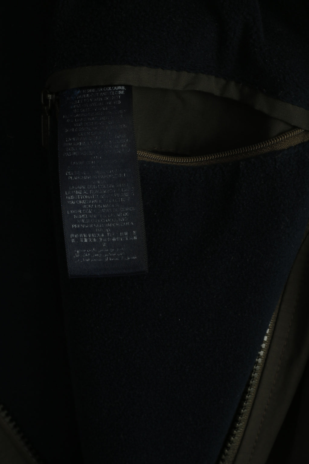 Westbury C&amp;A Hommes S 38 Veste Longue Sympatex Fermeture Éclair Complète Kaki Vintage Haut Rembourré