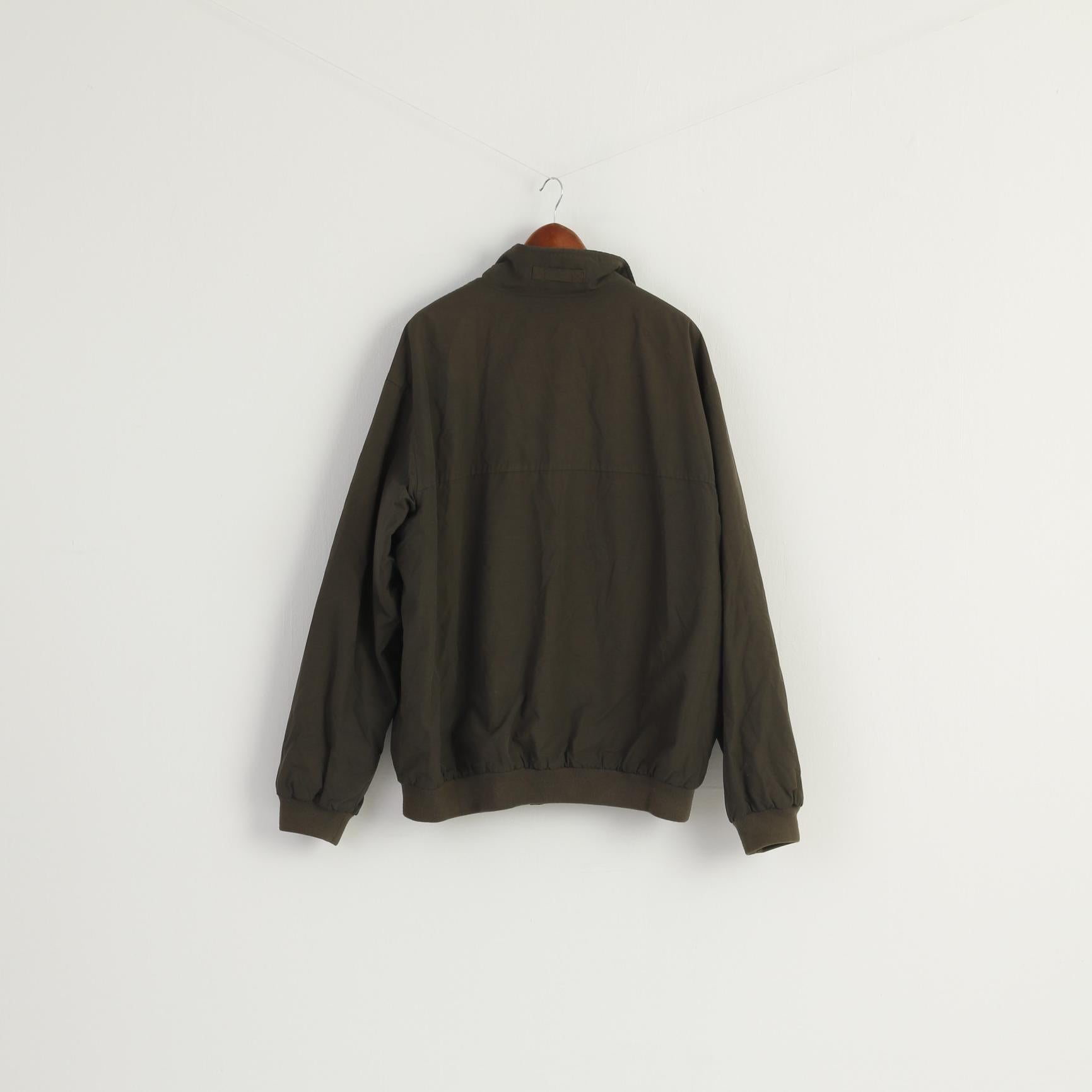 Westbury C&amp;A Hommes S 38 Veste Longue Sympatex Fermeture Éclair Complète Kaki Vintage Haut Rembourré