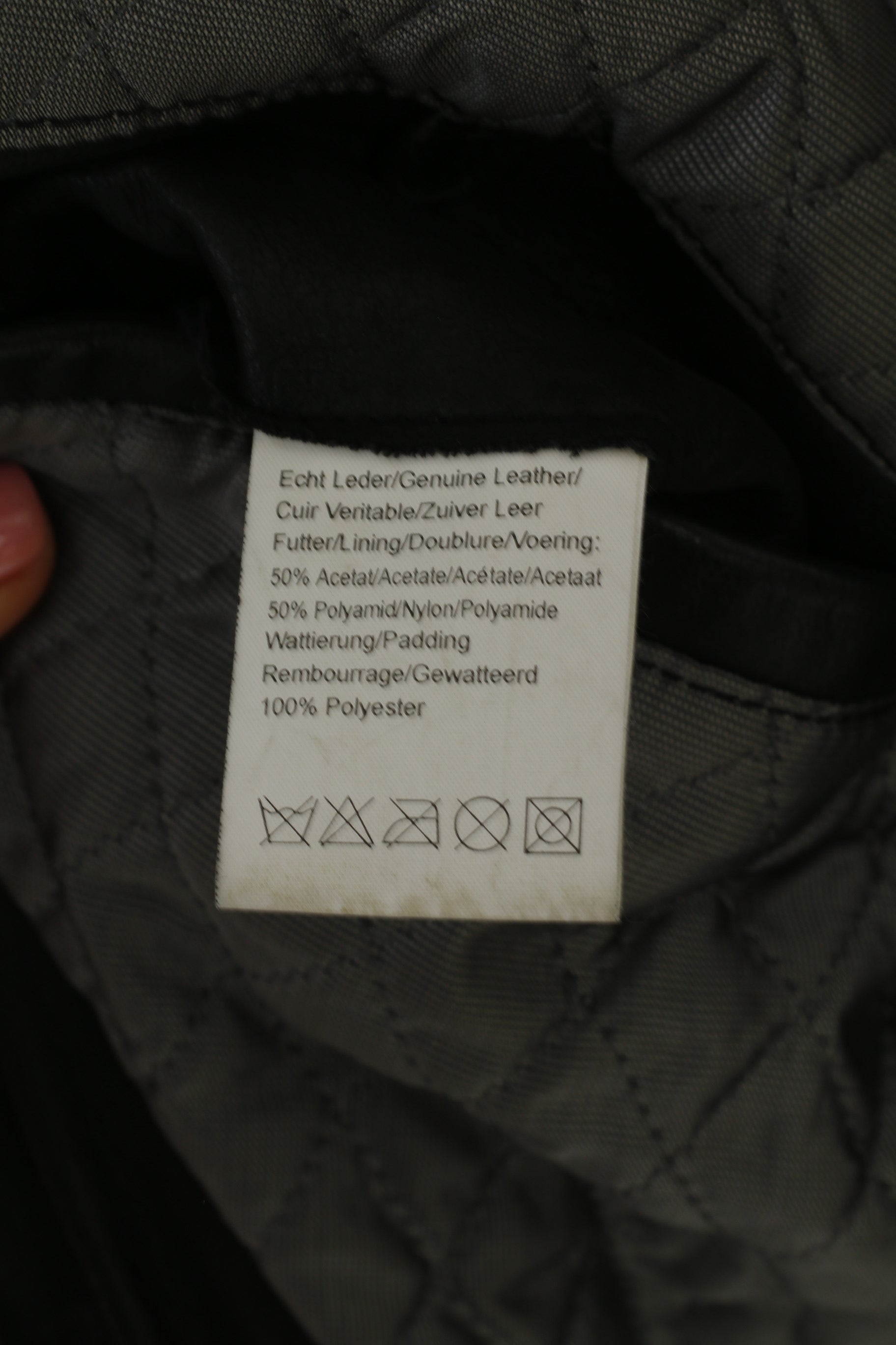 Paolo Negrato Men 54 L Jacket Black Soft Leather Classic Full Zipper Top