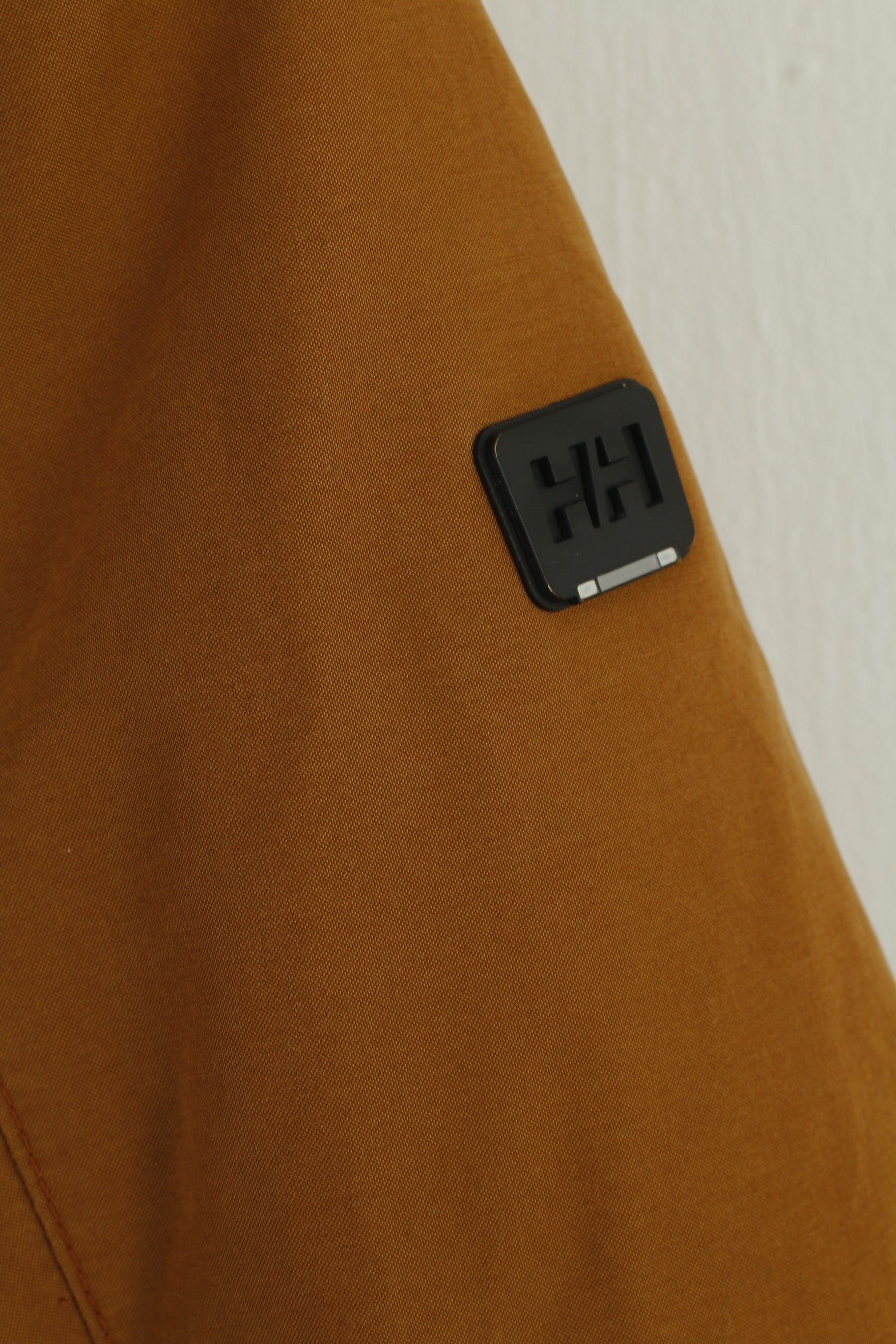 Helly Hansen Women XS Long Jacket Mustard Hooded Nylon Outdoor Parka Top