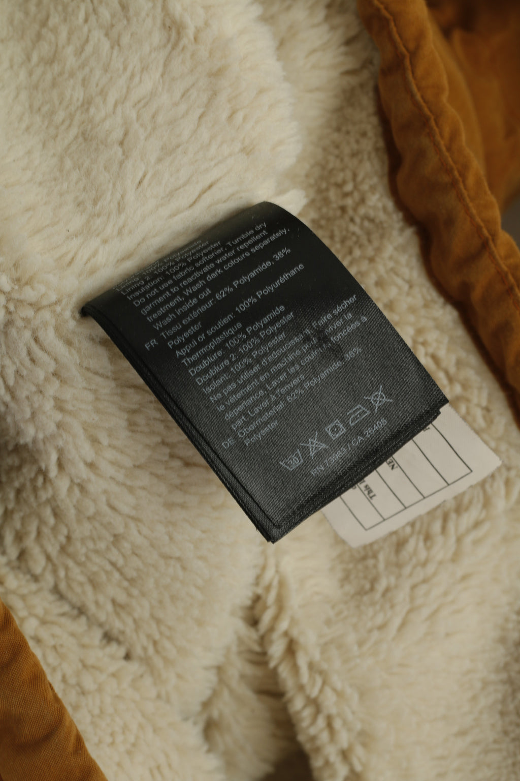 Helly Hansen Women XS Long Jacket Mustard Hooded Nylon Outdoor Parka Top