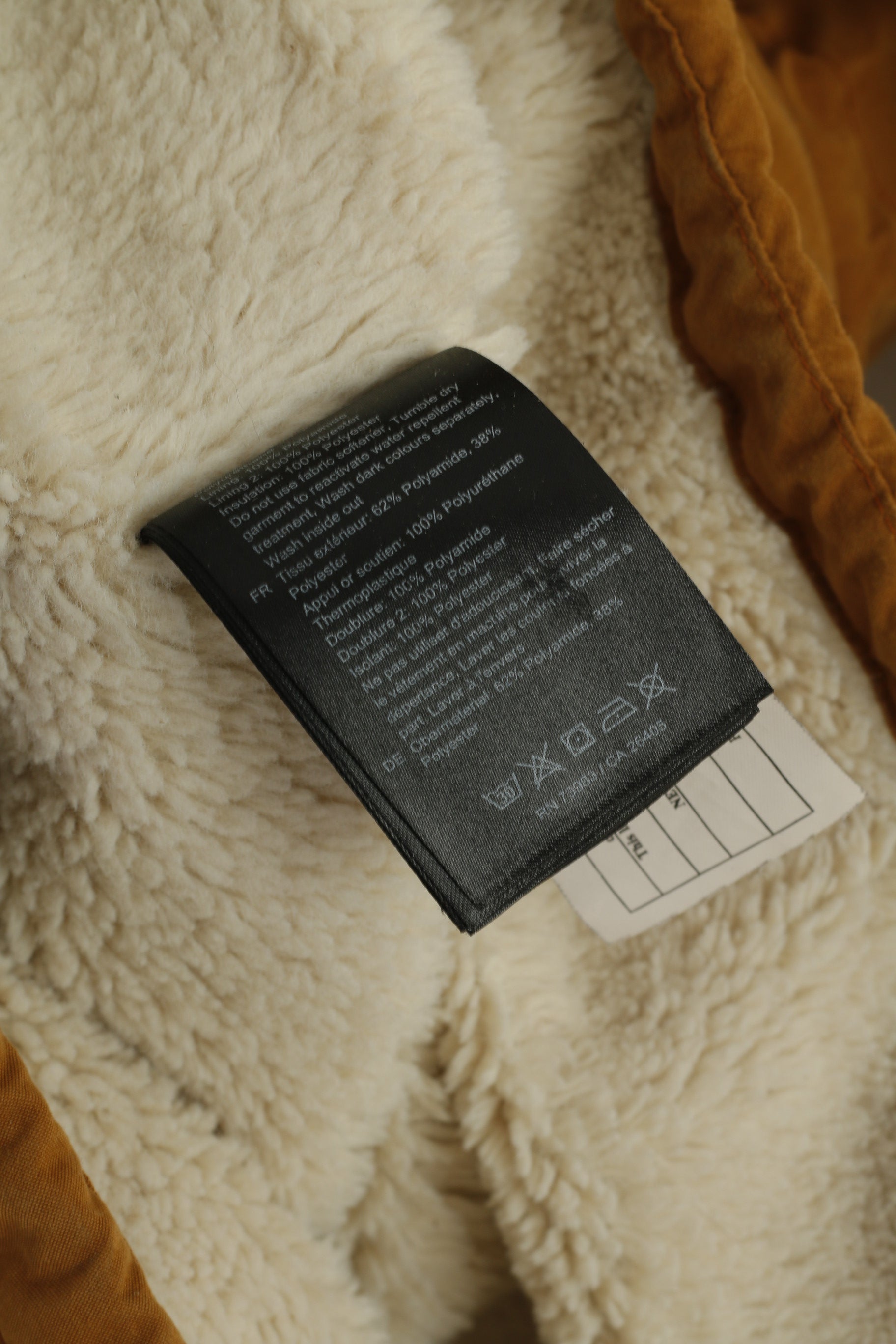 Helly Hansen Women XS Long Jacket Mustard Hooded Nylon Outdoor Parka Top