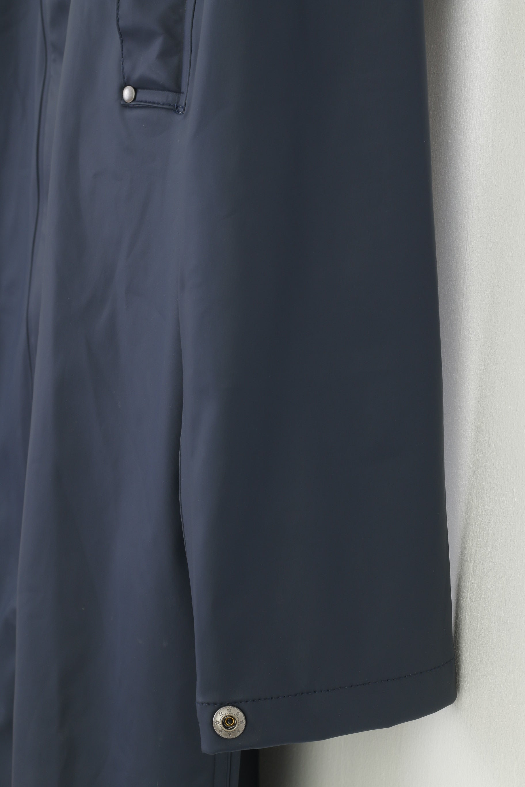 Tretorn Donna XS Impermeabile Blu navy Completo con doppia cerniera Cappuccio a maniche lunghe Lunghezza capispalla impermeabile