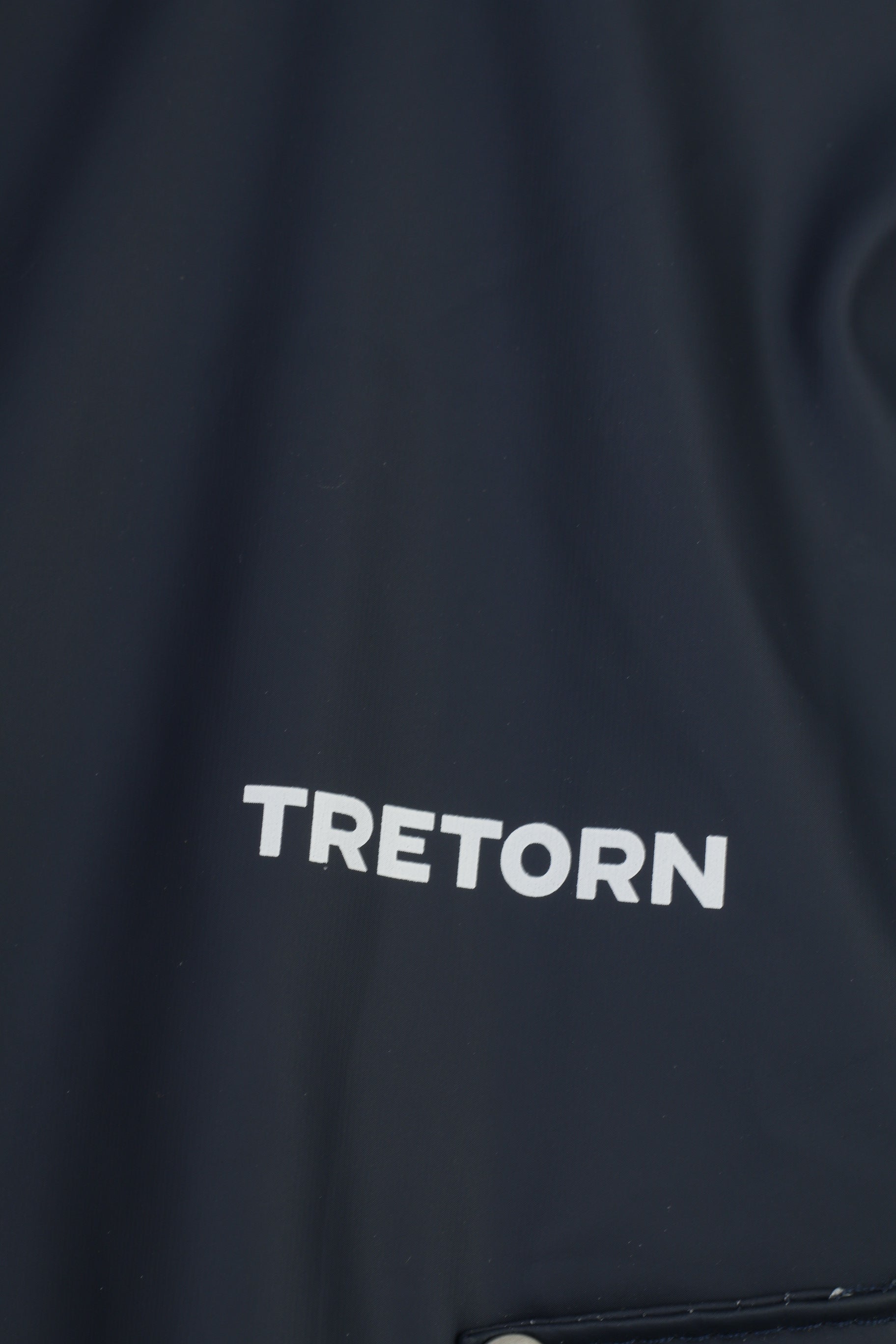 Tretorn Donna XS Impermeabile Blu navy Completo con doppia cerniera Cappuccio a maniche lunghe Lunghezza capispalla impermeabile