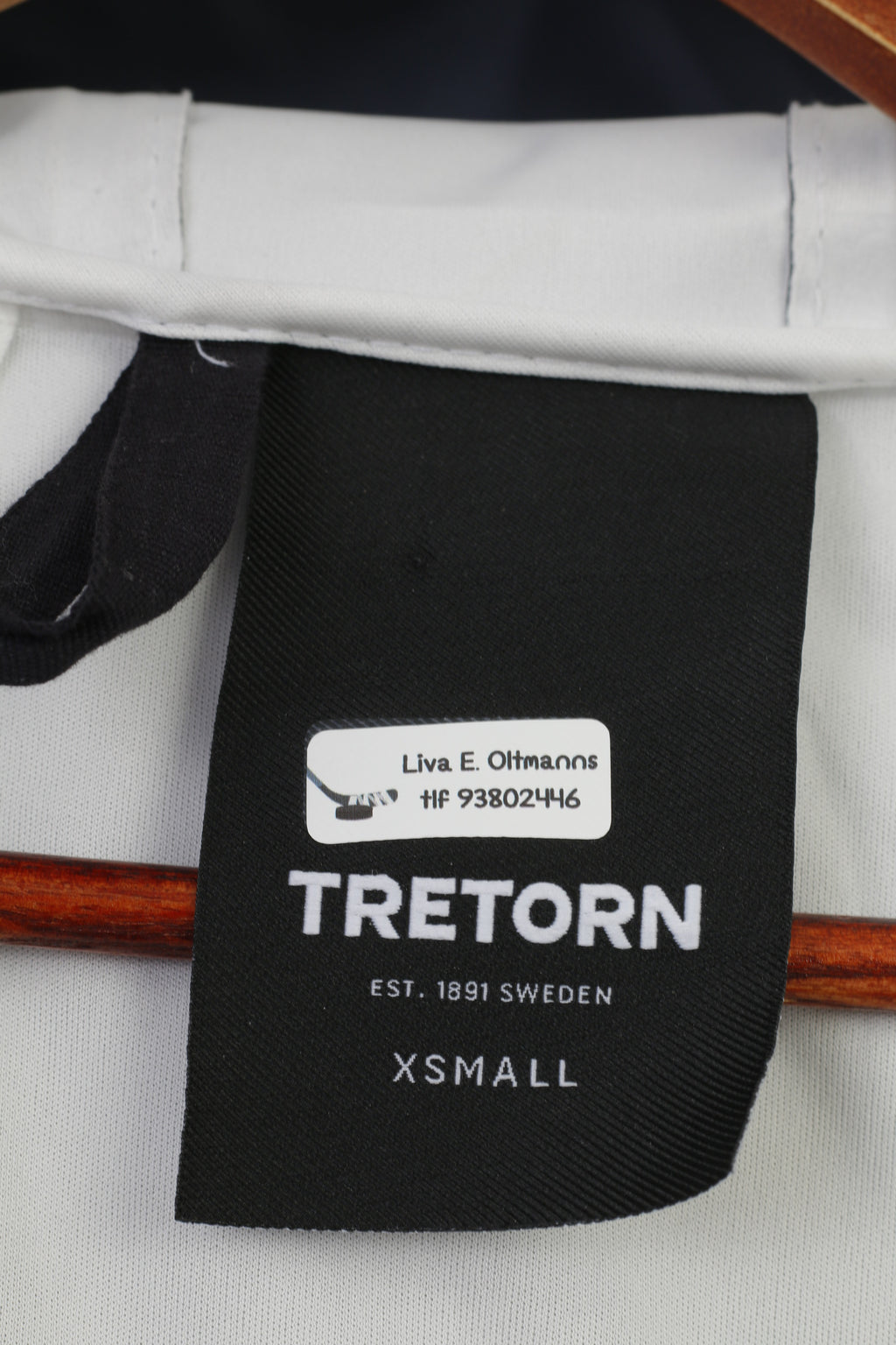 Tretorn Femme XS Imperméable Bleu Marine Double Fermeture Éclair Capuche Manches Longues Longueur Imperméable Vêtements D'extérieur Haut