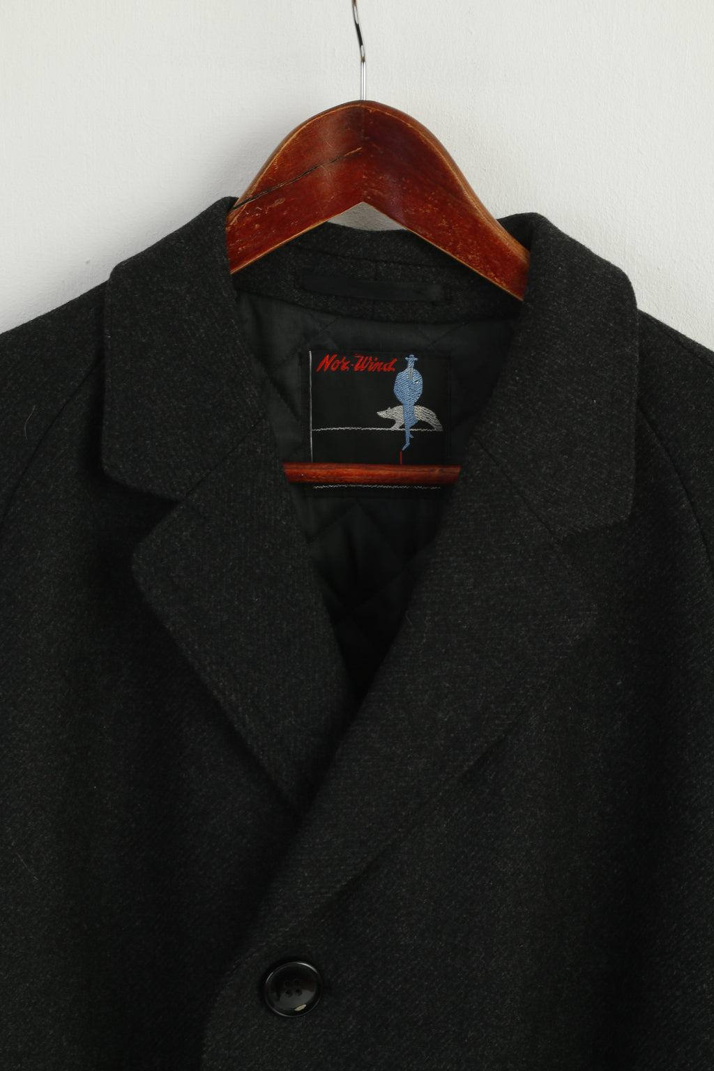 Westbury C&amp;A Giacca lunga da uomo S 38 Sympatex con cerniera intera color kaki vintage imbottito