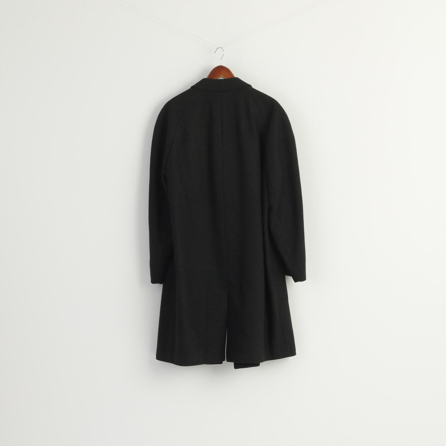 Westbury C&amp;A Giacca lunga da uomo S 38 Sympatex con cerniera intera color kaki vintage imbottito