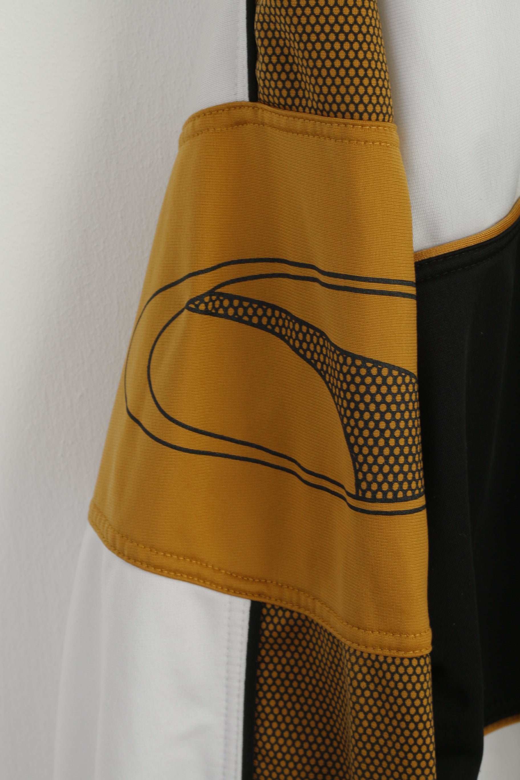 Puma Men XL Sweatshirt White Gold Shiny Vintage 90s Sportswear Hoodie