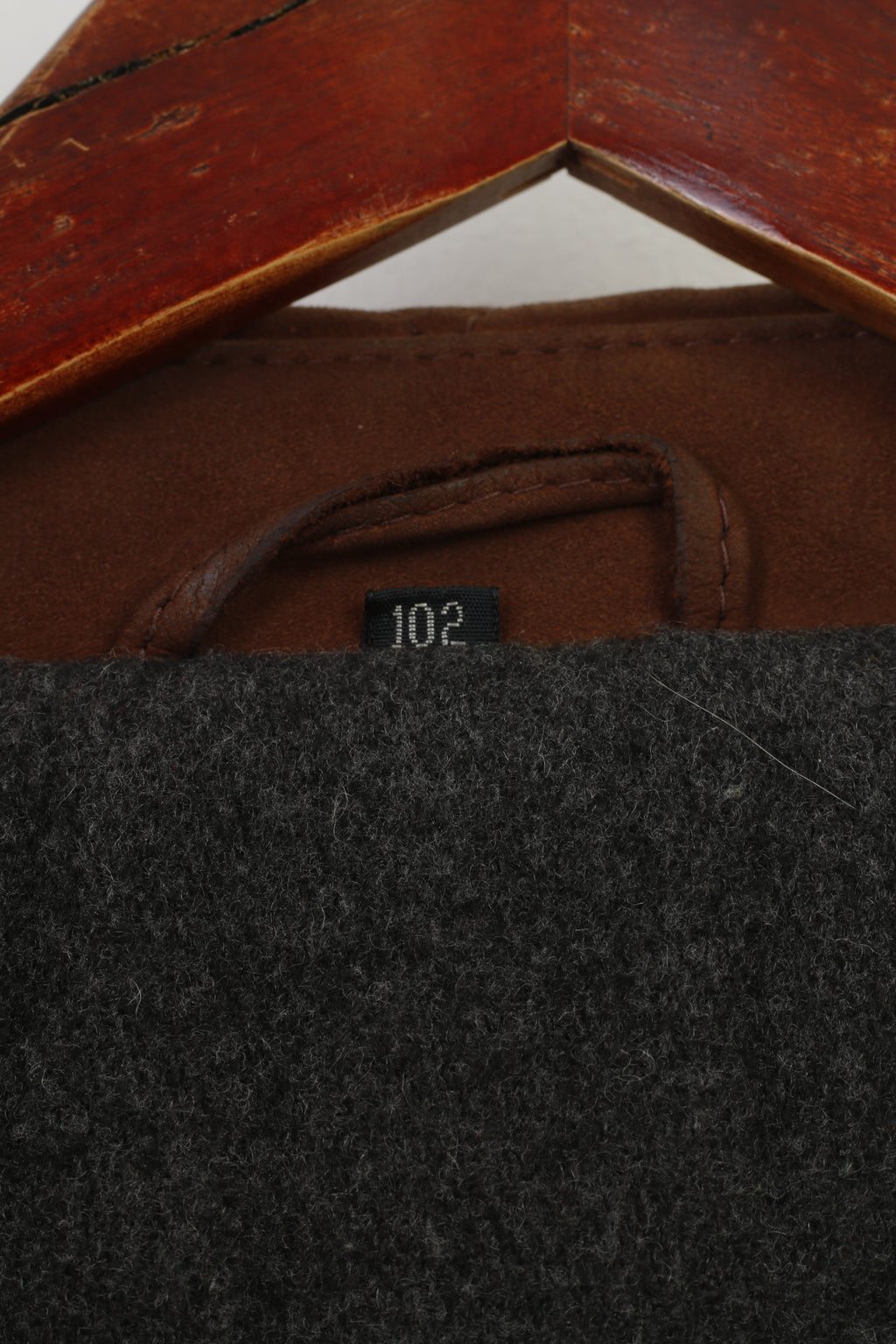Giacca in pelle John B. Classic Line da uomo 102 L. Colletto con tasche imbottite con cerniera intera marrone vintage
