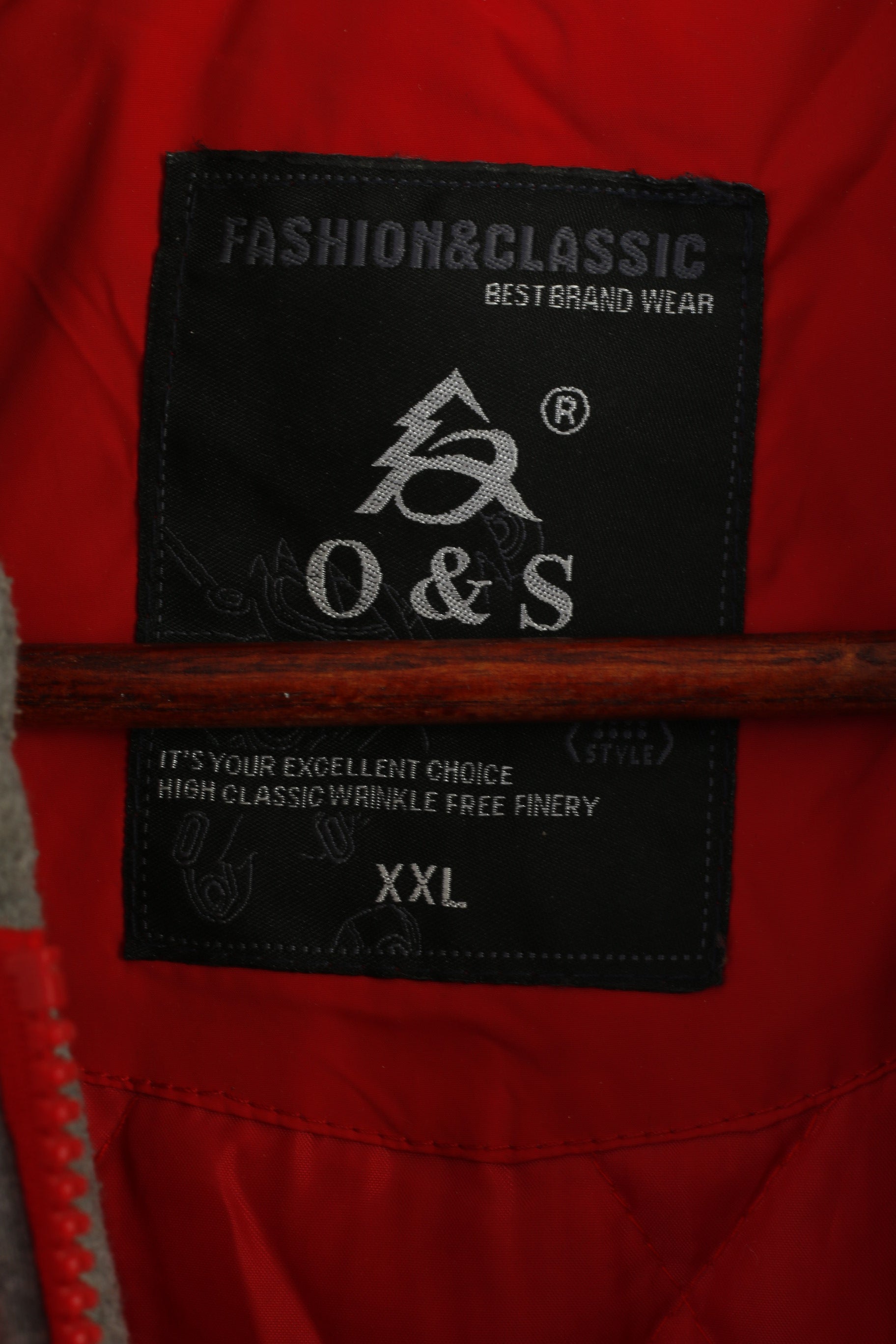 Q&A Women XXL Jacket Red Nylon Italia Hooded Full Zipper padded Unisex Top