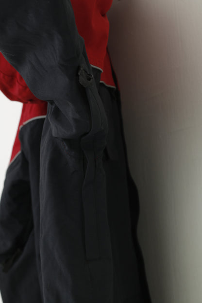 Helly Hansen Hommes L Veste Rembourrée Imperméable À Capuche Amovible Bleu Marine Pleine Double Fermeture Éclair Vêtements D'extérieur Haut