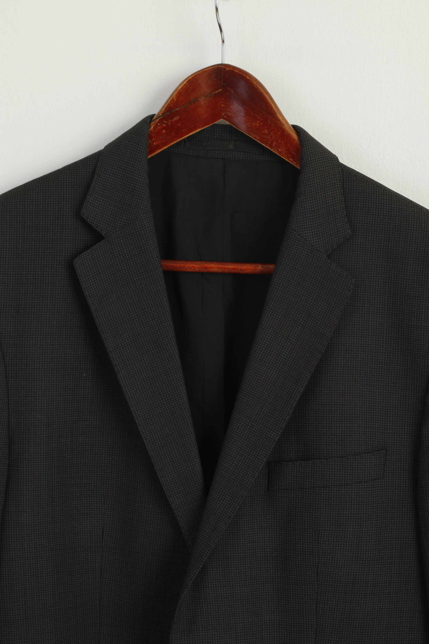 Hugo Boss Men 48 38  Blazer Charcoal 100% Wool The Jam Single Breasted Jacket