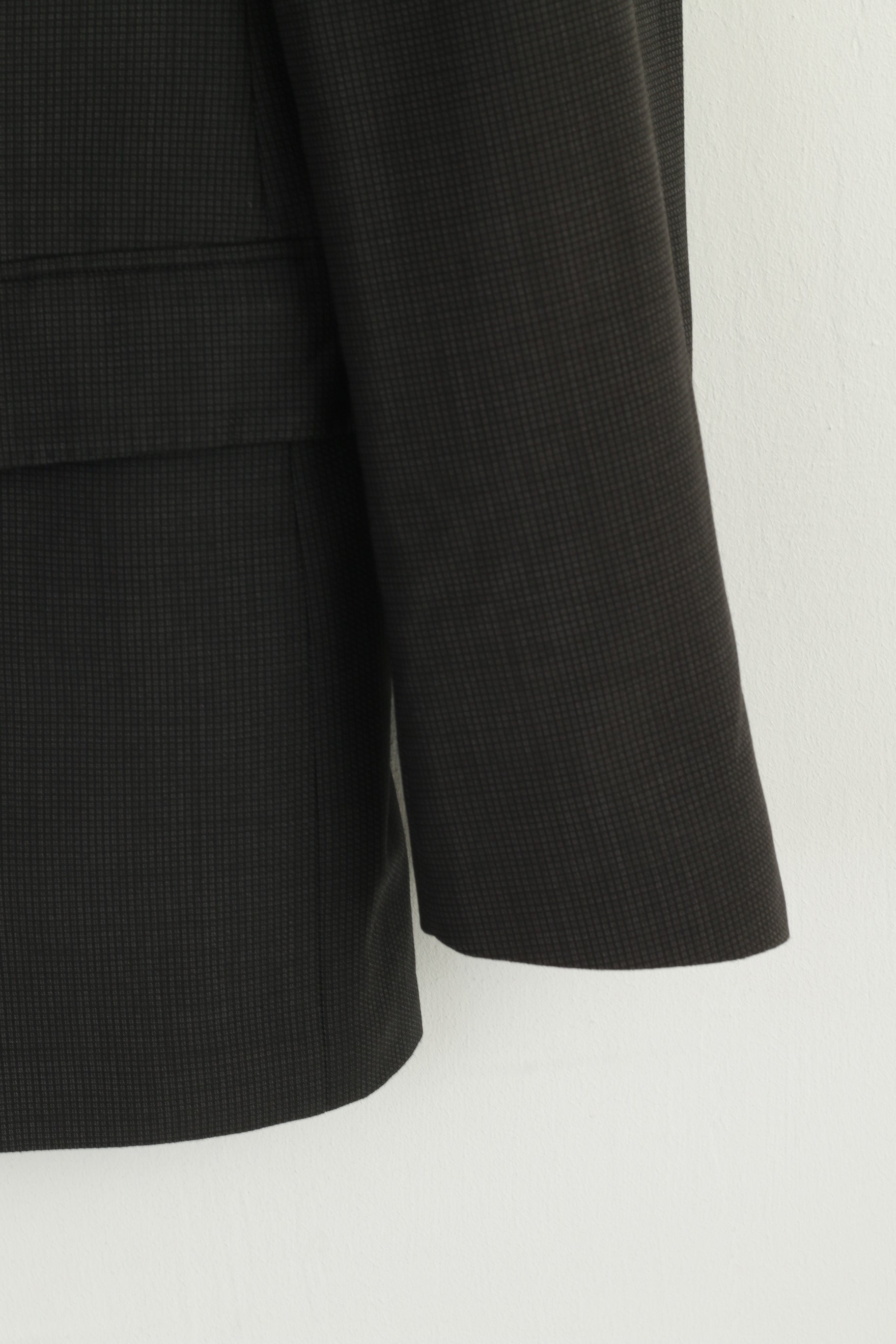 Hugo Boss Men 48 38  Blazer Charcoal 100% Wool The Jam Single Breasted Jacket