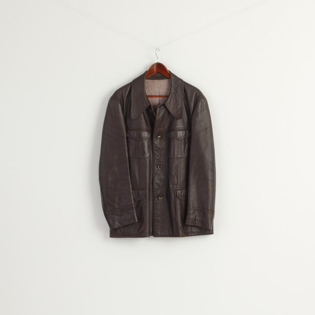 Westbury C&amp;A Giacca lunga da uomo S 38 Sympatex con cerniera intera color kaki vintage imbottito