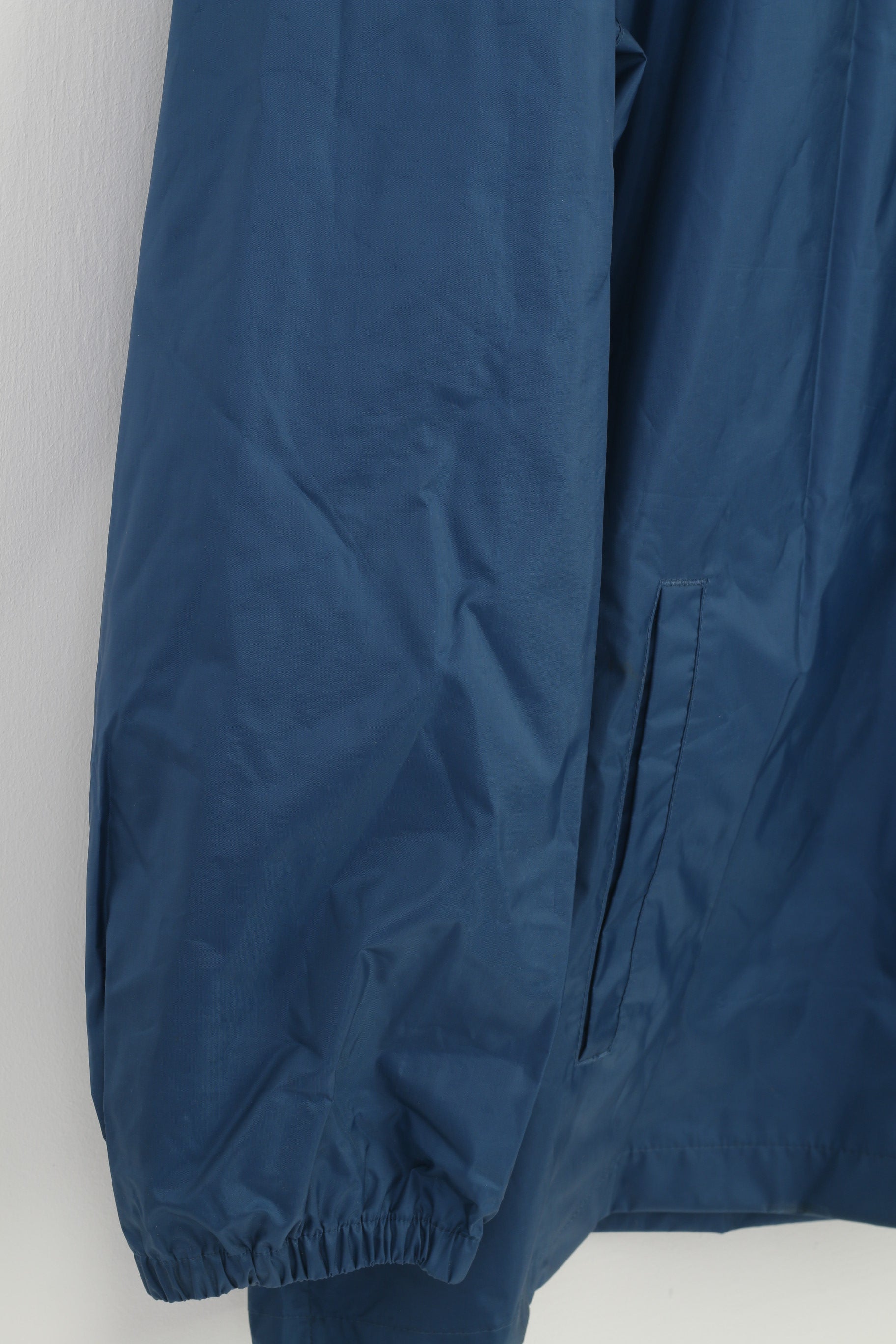 Snowdonia Man 3XL Jacekt Blue Vintage Full Zipper Hood Outwear Outdoor Exploration Top