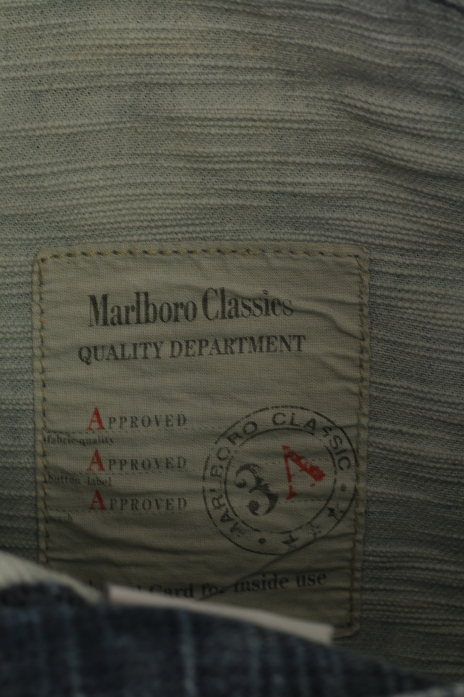 Marlboro Classics Men 34 Jeans Trousers Navy Denim Vintage Straight Pants