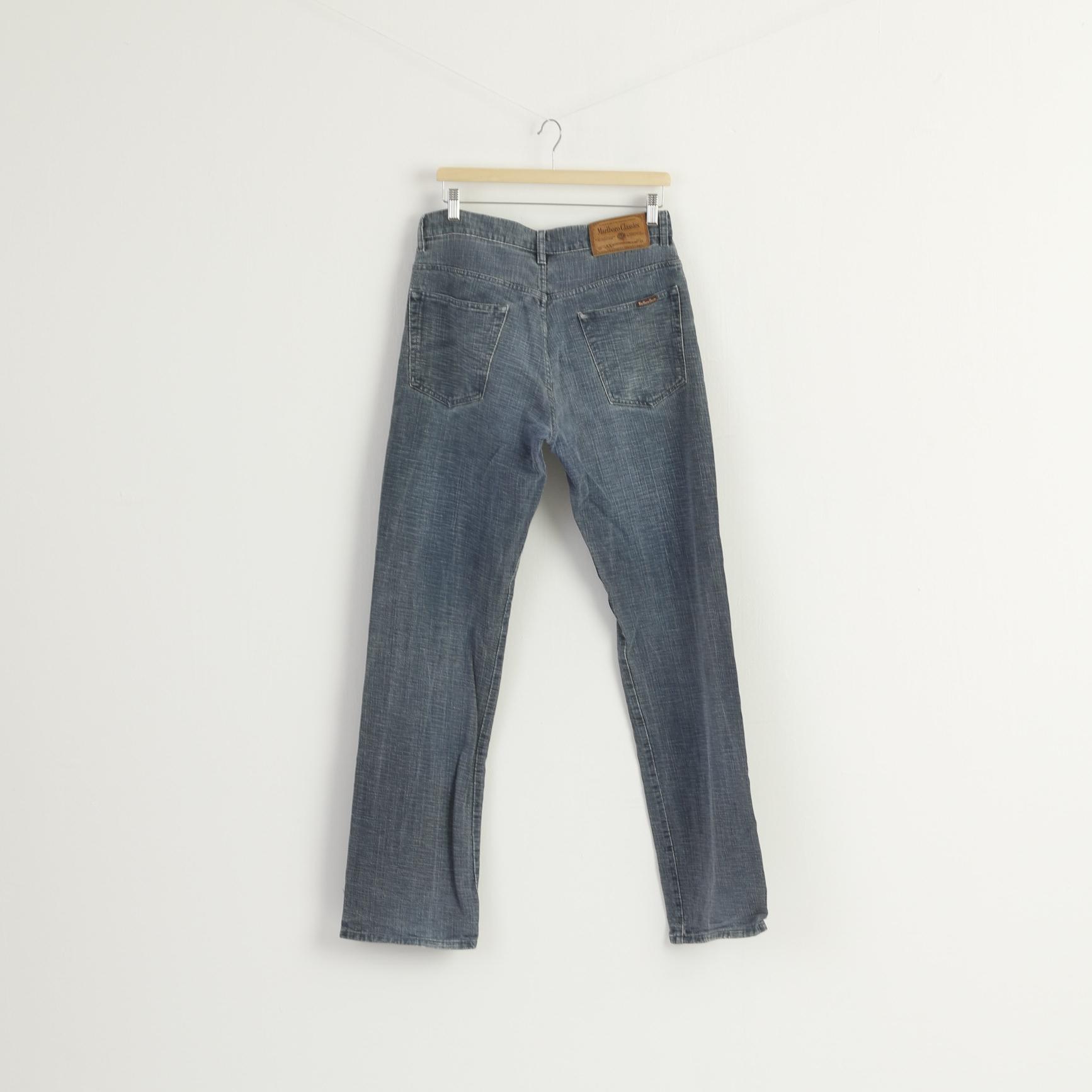 MAC Jeans Donna 42 Pantaloni Jeans Cotone Pantaloni Melanie Denim Blu Scuro