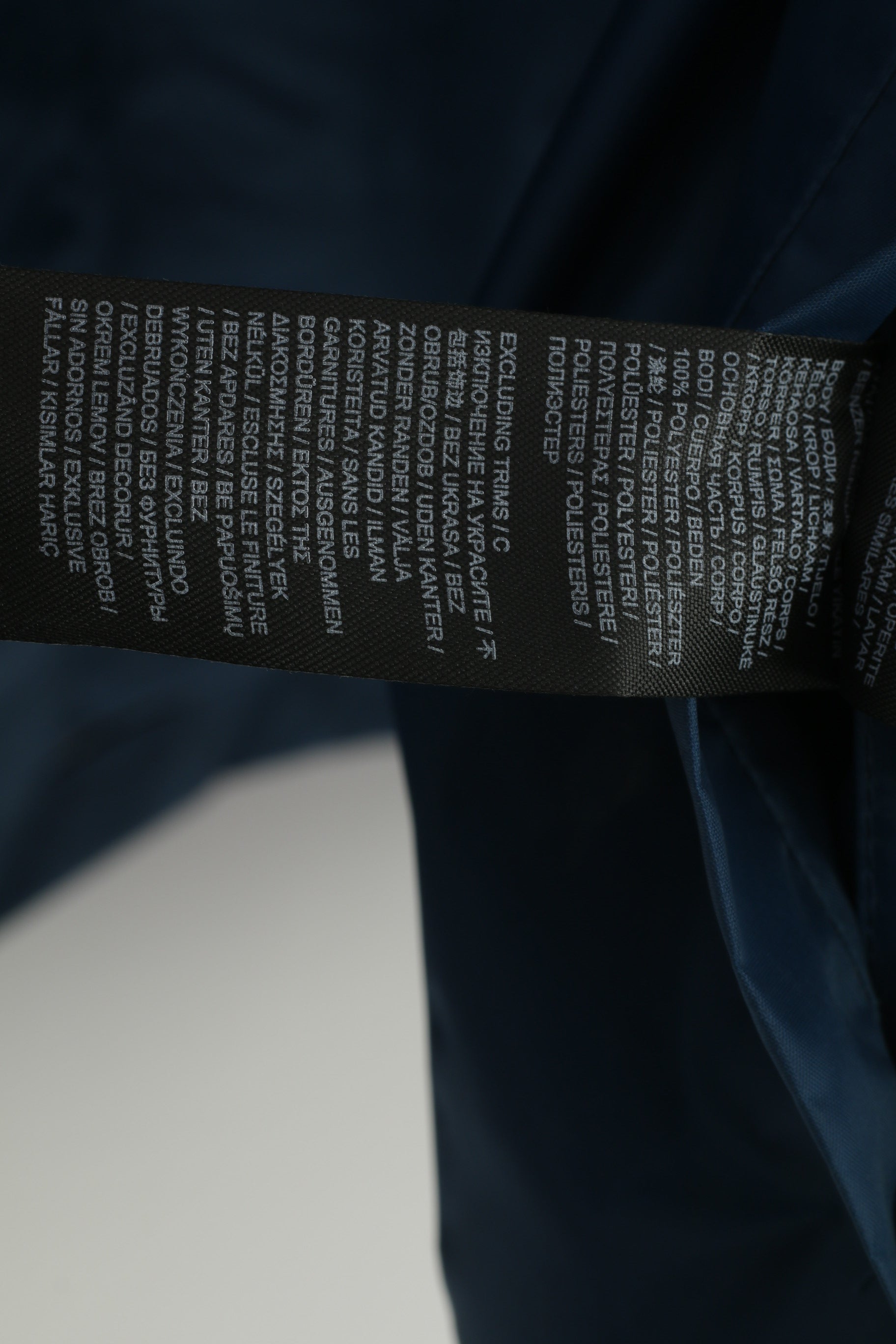 Snowdonia Man 3XL Jacekt Blue Vintage Full Zipper Hood Outwear Outdoor Exploration Top