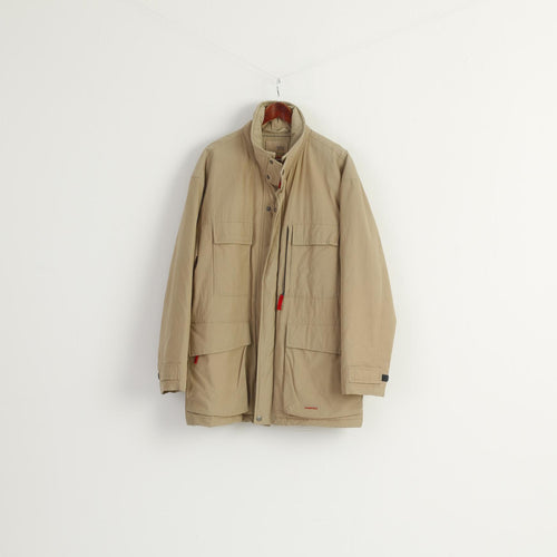 Westbury C&amp;A Hommes S 38 Veste Longue Sympatex Fermeture Éclair Complète Kaki Vintage Haut Rembourré