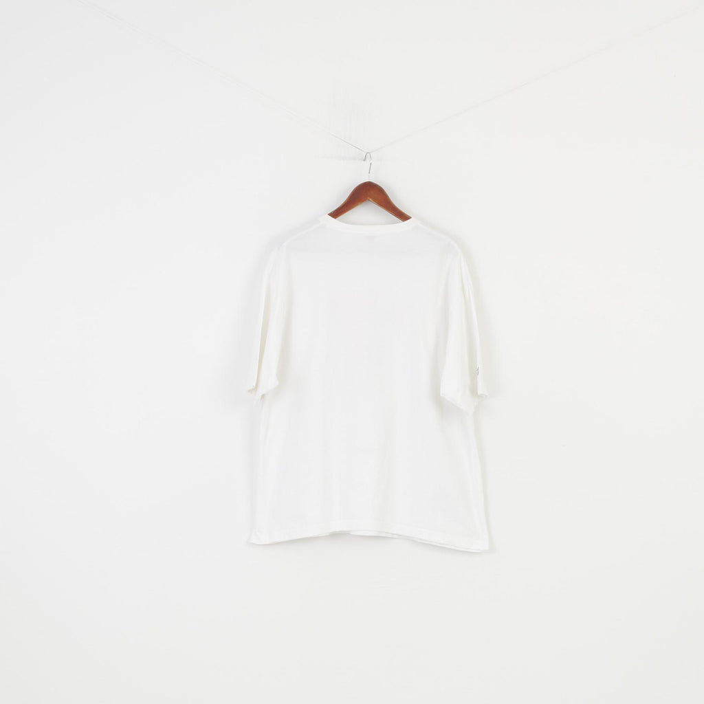 Comic Relief Men XL T-Shirt White Short Sleeve Cotton RND Oversize Graphic  Top