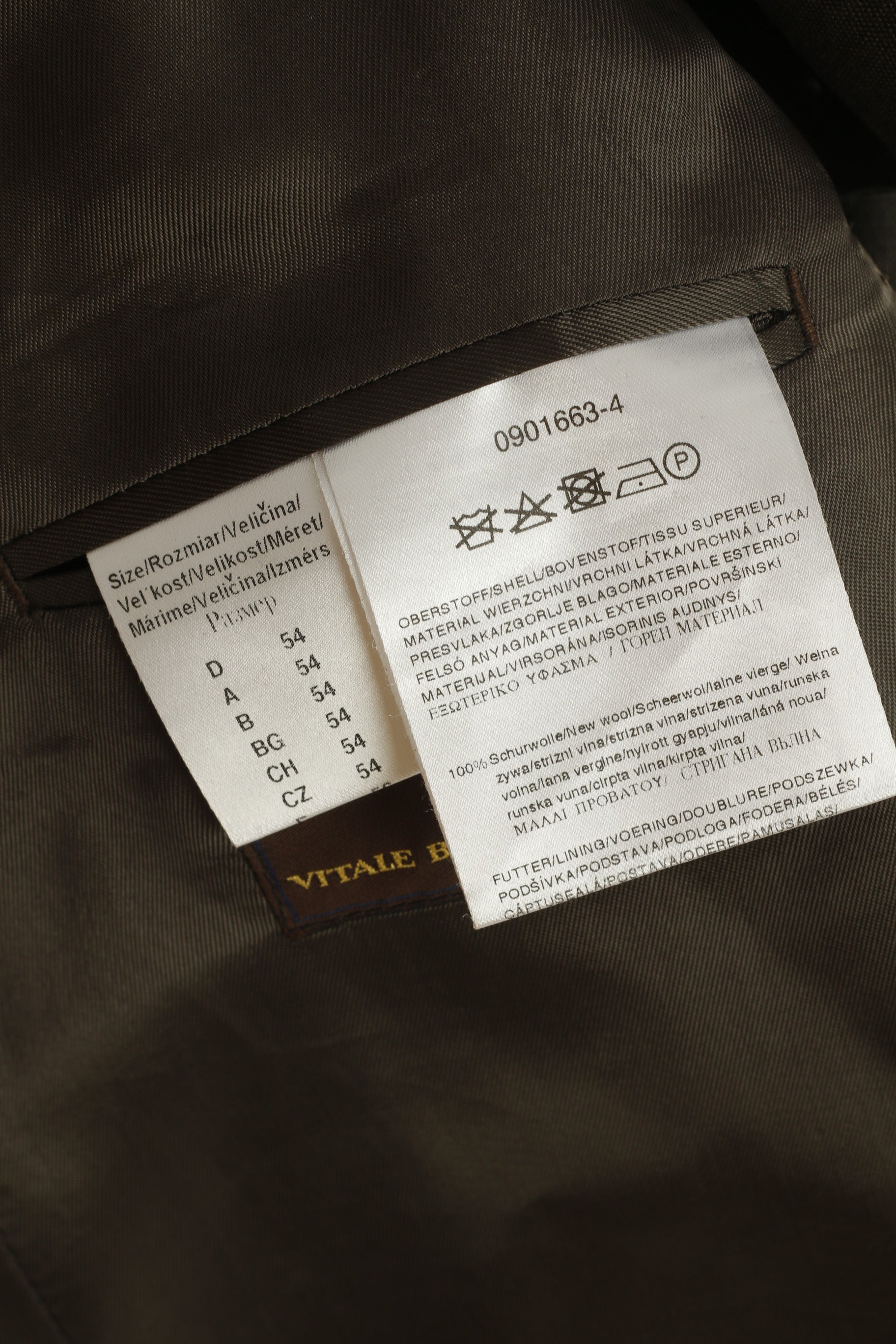 Paul Rosen Men 54 44 Blazer Brown Grey 100% Wool Shiny Single Breasted Jacket