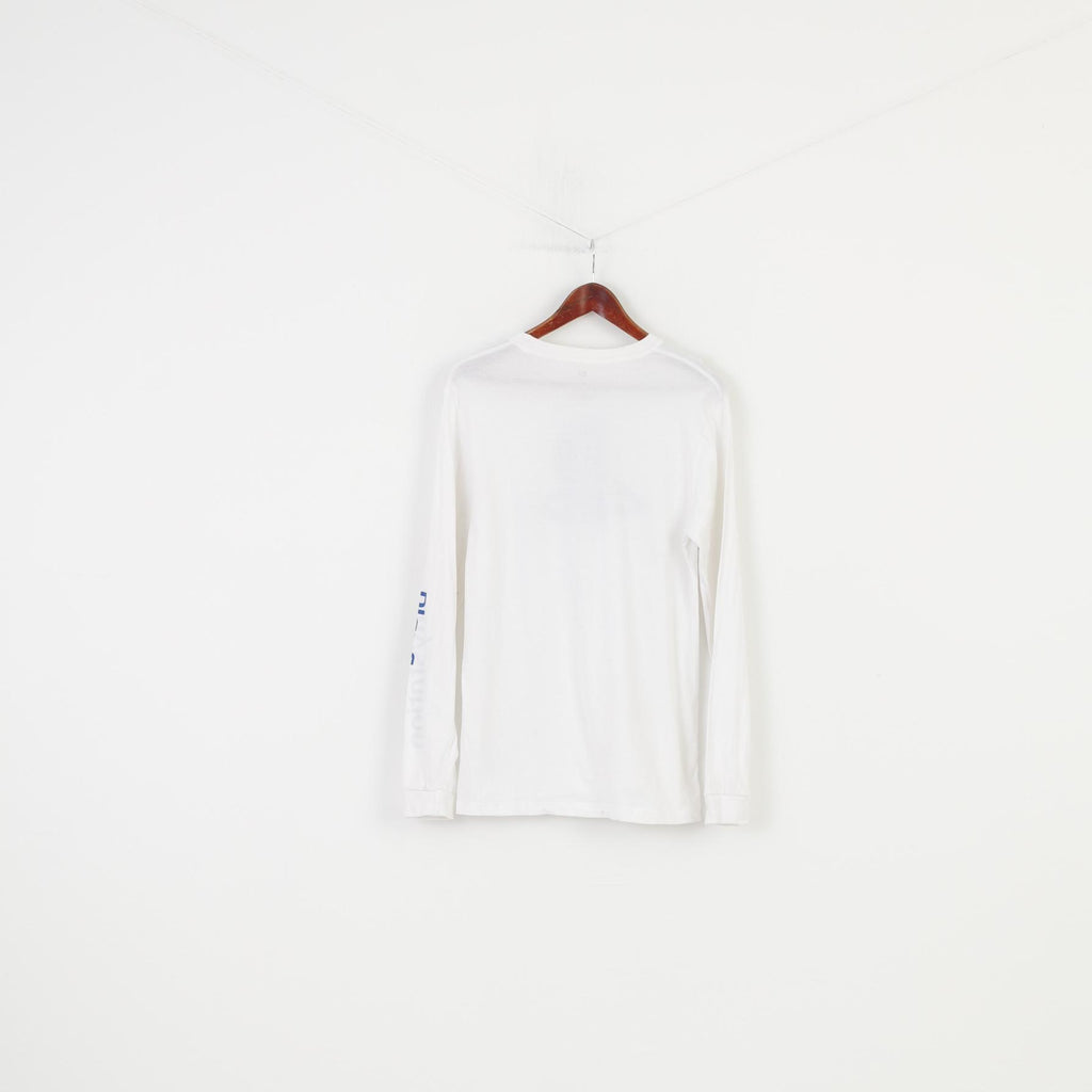 Primark Men M Longsleeve White Cotton Playstation Game Sport Top