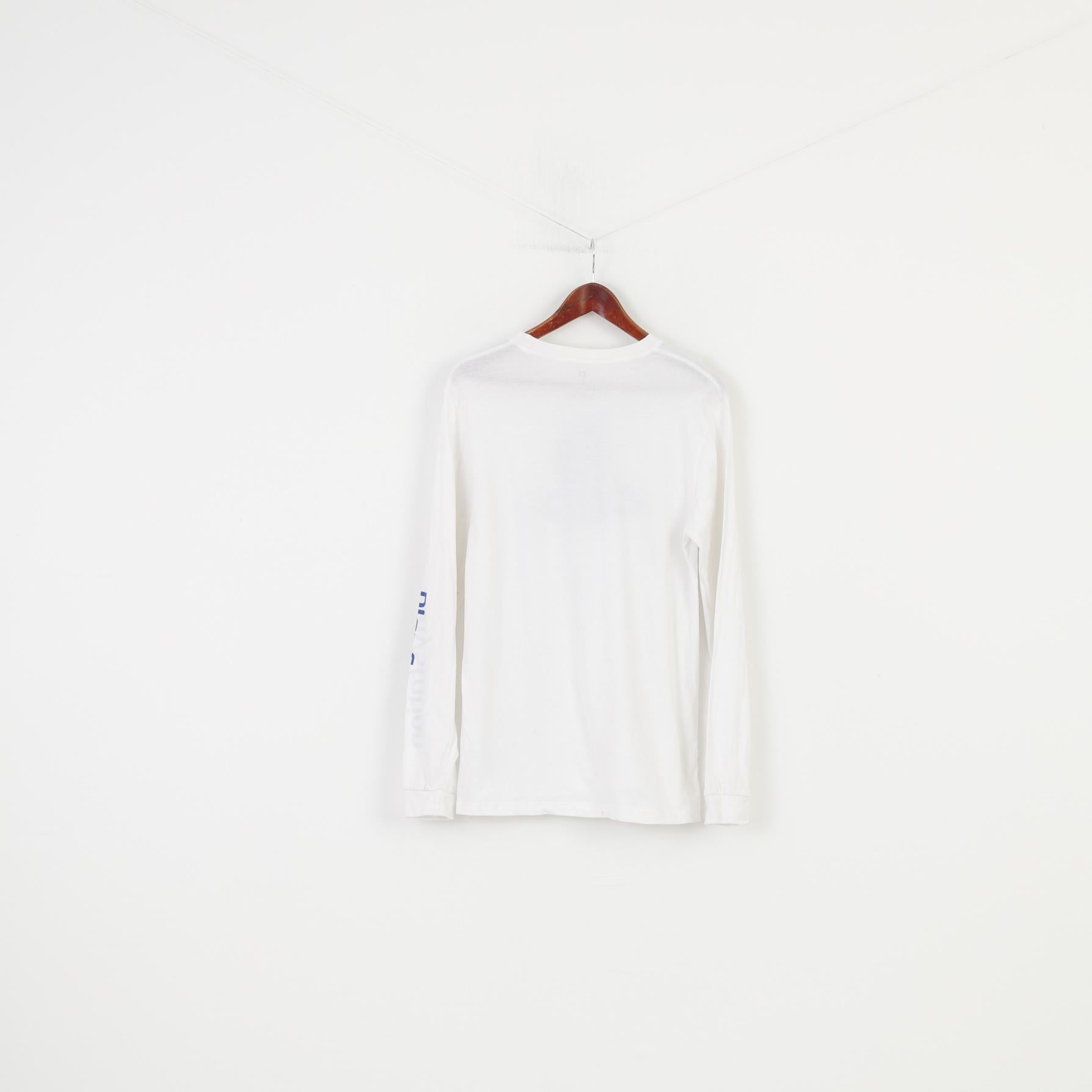 Primark Men M Longsleeve White Cotton Playstation Game Sport Top