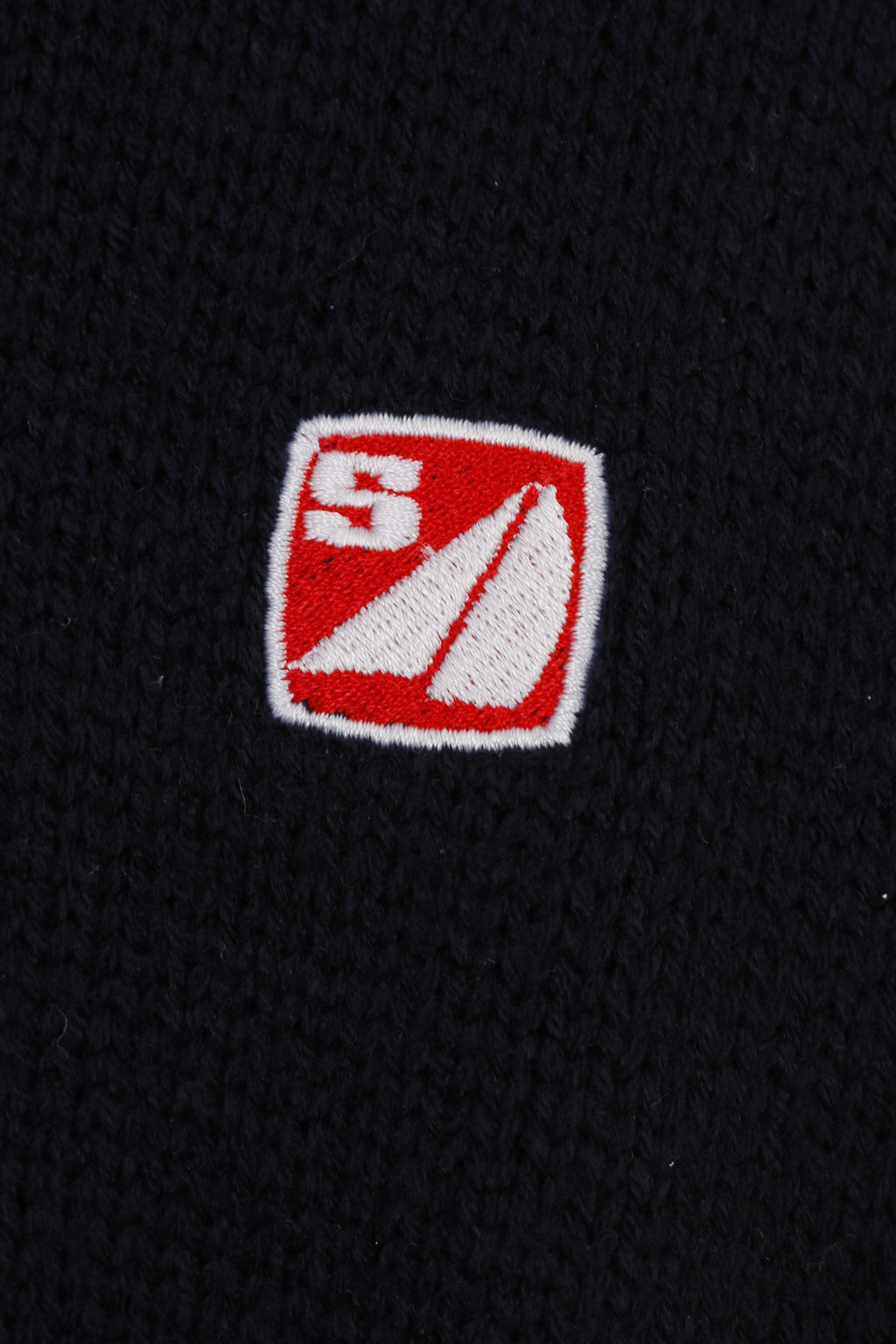 Starling Men L Jumper Navy Blue Collar Zip Neck Pockets Long Sleeve Ocean Gear Top