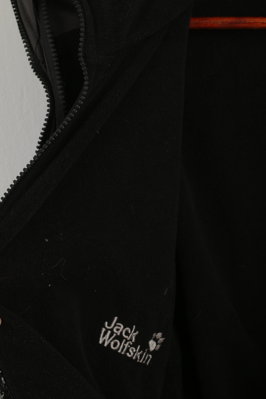 Jack Wolfskin Men 6XL Jacket Gray Outdoor 2in1 Fleece Inside Full Zipper Top