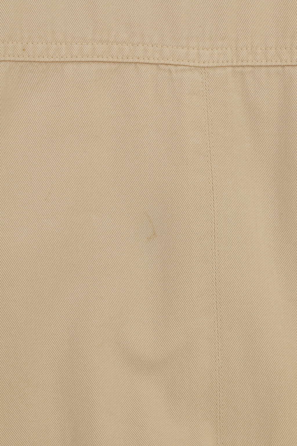 JOHN F. GEE Giacca da donna S Colletto in cotone beige Cerniera completa Manica lunga Tasche vintage Top sportivo